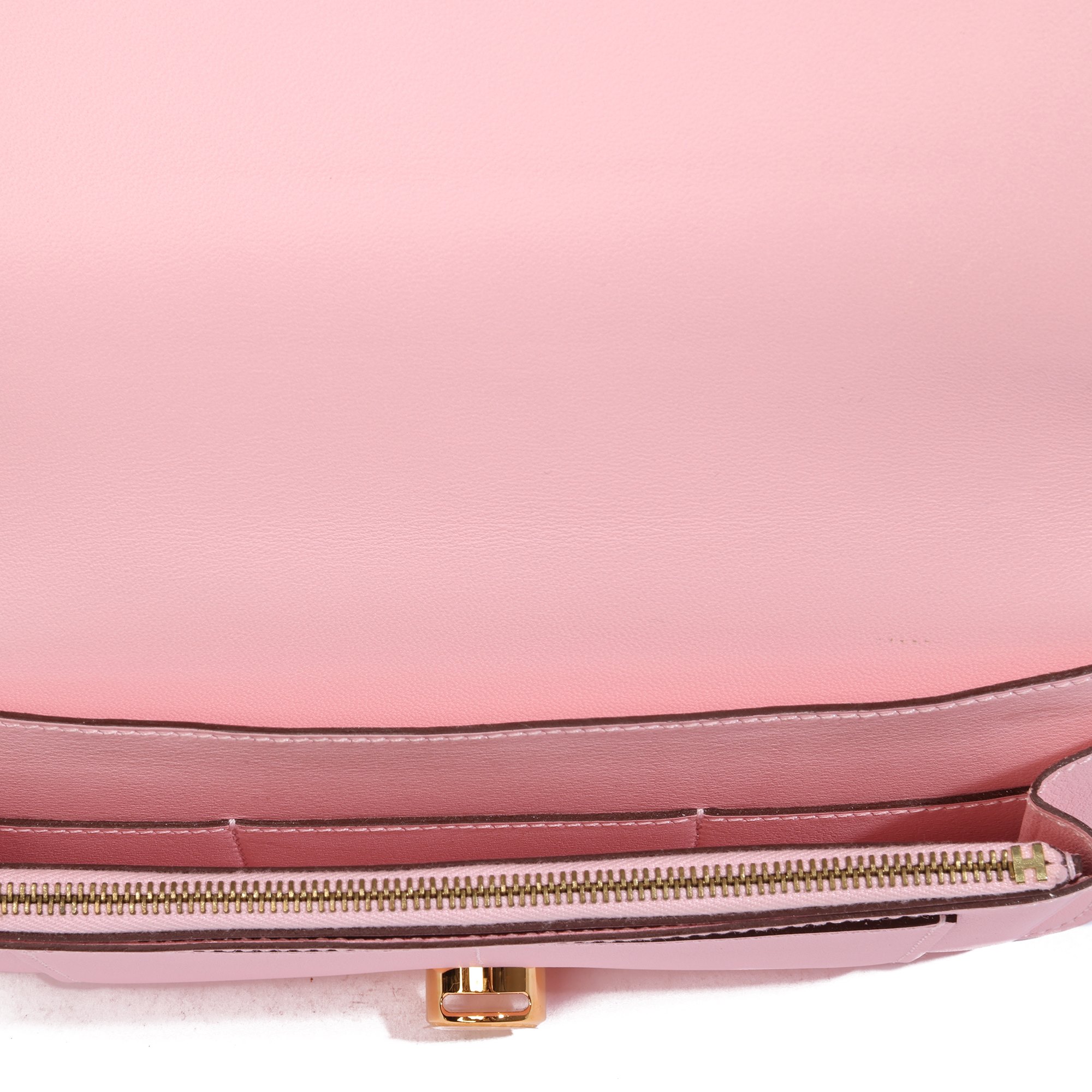 Hermès Rose Sakura Swift Leather Dogon Long Wallet