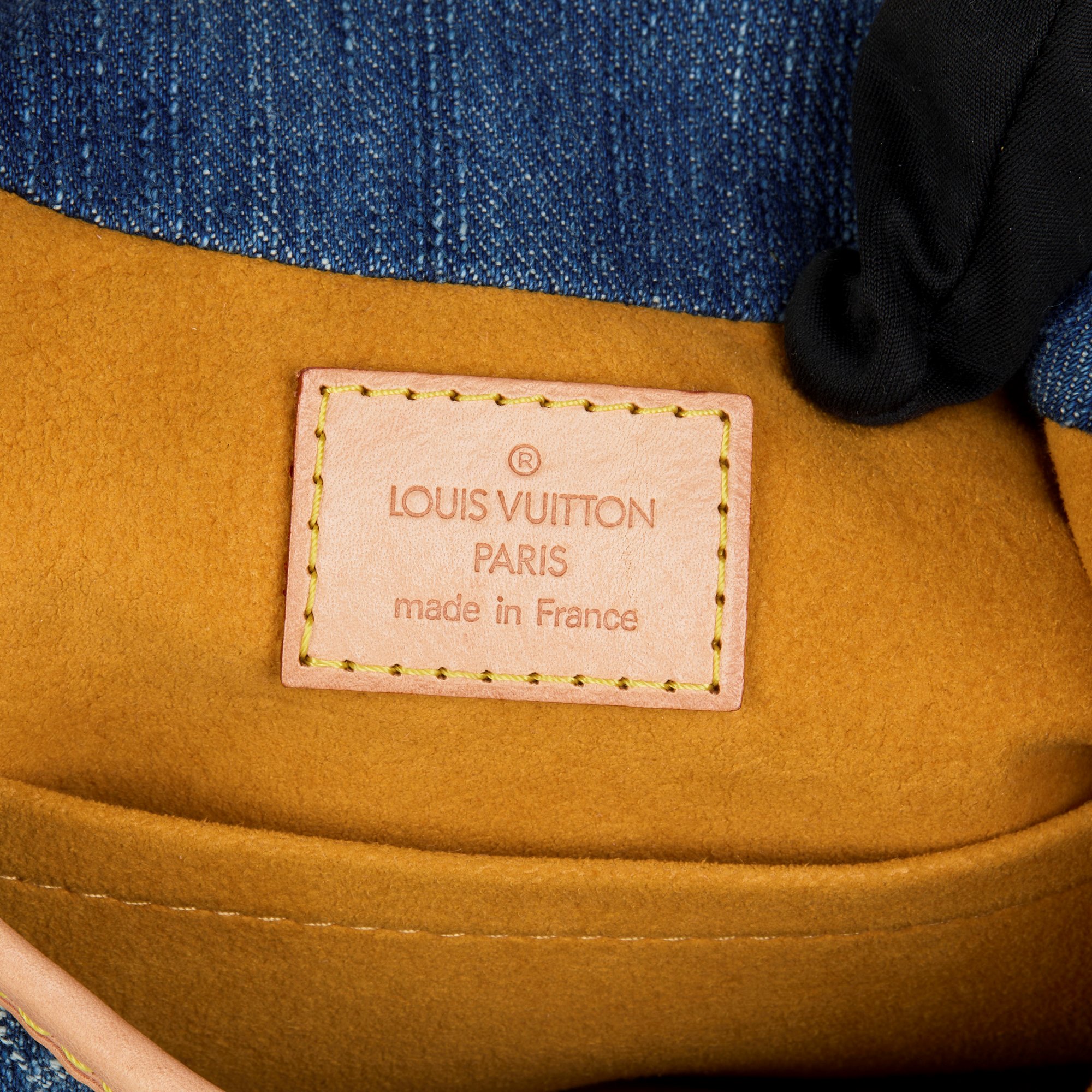 Louis Vuitton Blue Monogram Denim & Vachetta Leather Pleaty