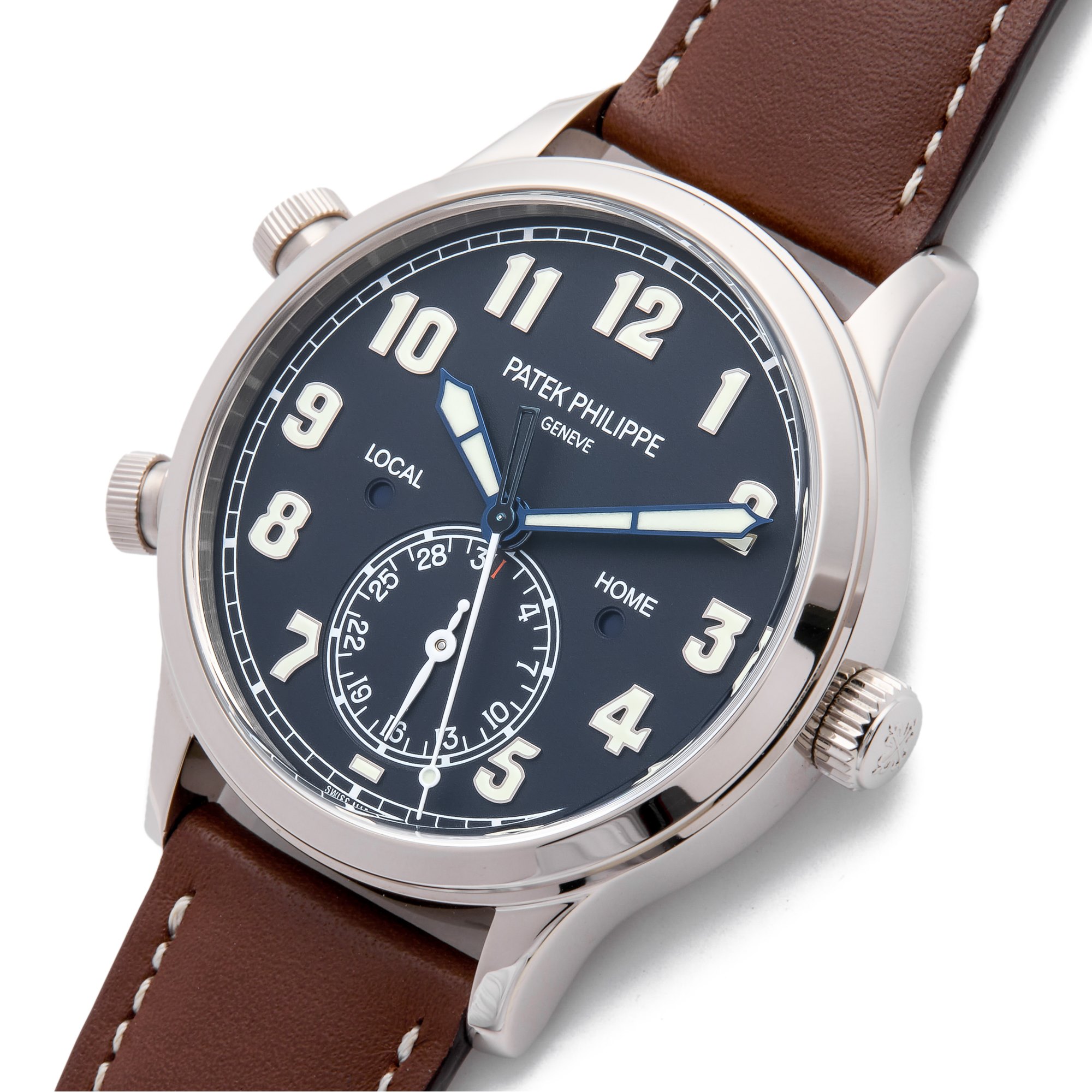 Patek Philippe Complications Pilots Travel Time White Gold 5524G-001