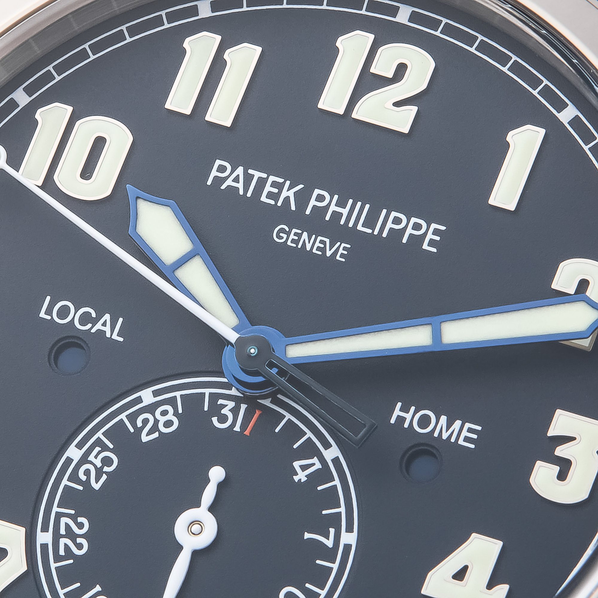 Patek Philippe Complications Pilots Travel Time Wit Goud 5524G-001