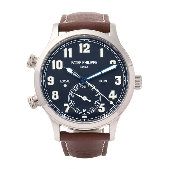 Patek Philippe Complications Pilots Travel Time White Gold - 5524G
