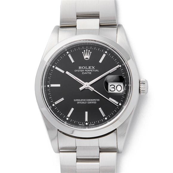 Rolex Oyster Perpetual Date 34 Stainless Steel - 15200