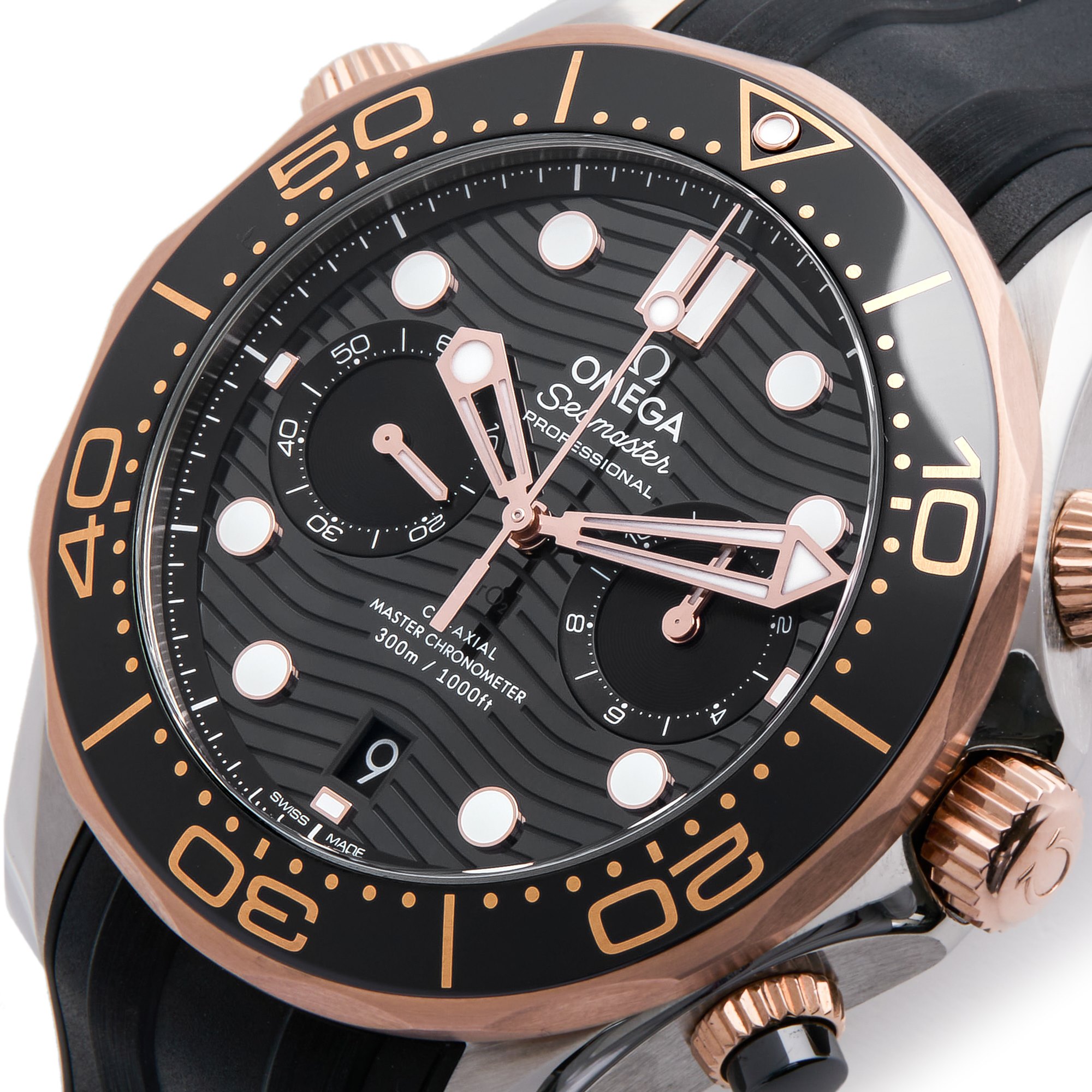 Omega Seamaster Chronograph Rose Gold & Stainless Steel 210.22.44.51.01.001