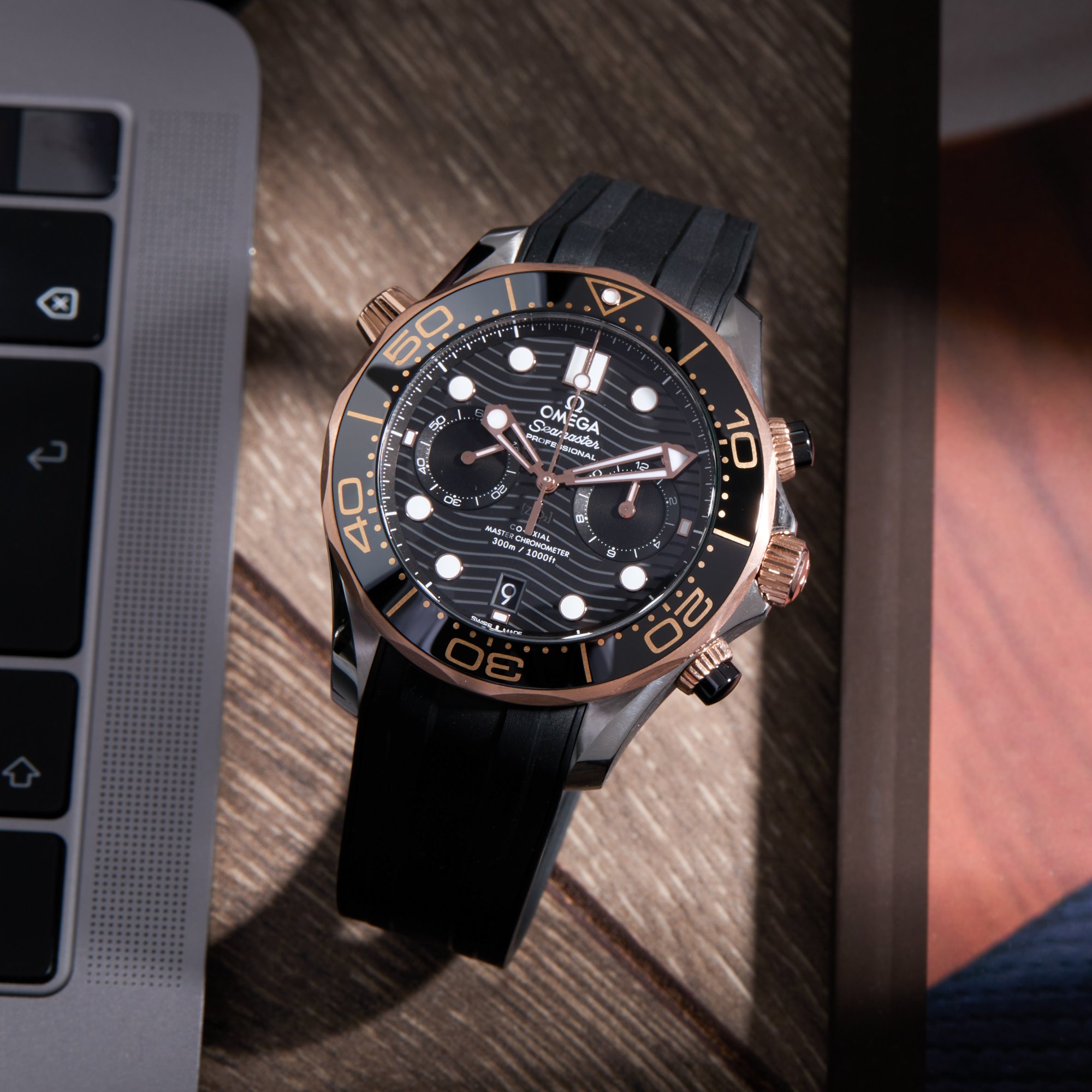 Omega Seamaster Chronograph Rose Gold & Stainless Steel 210.22.44.51.01.001