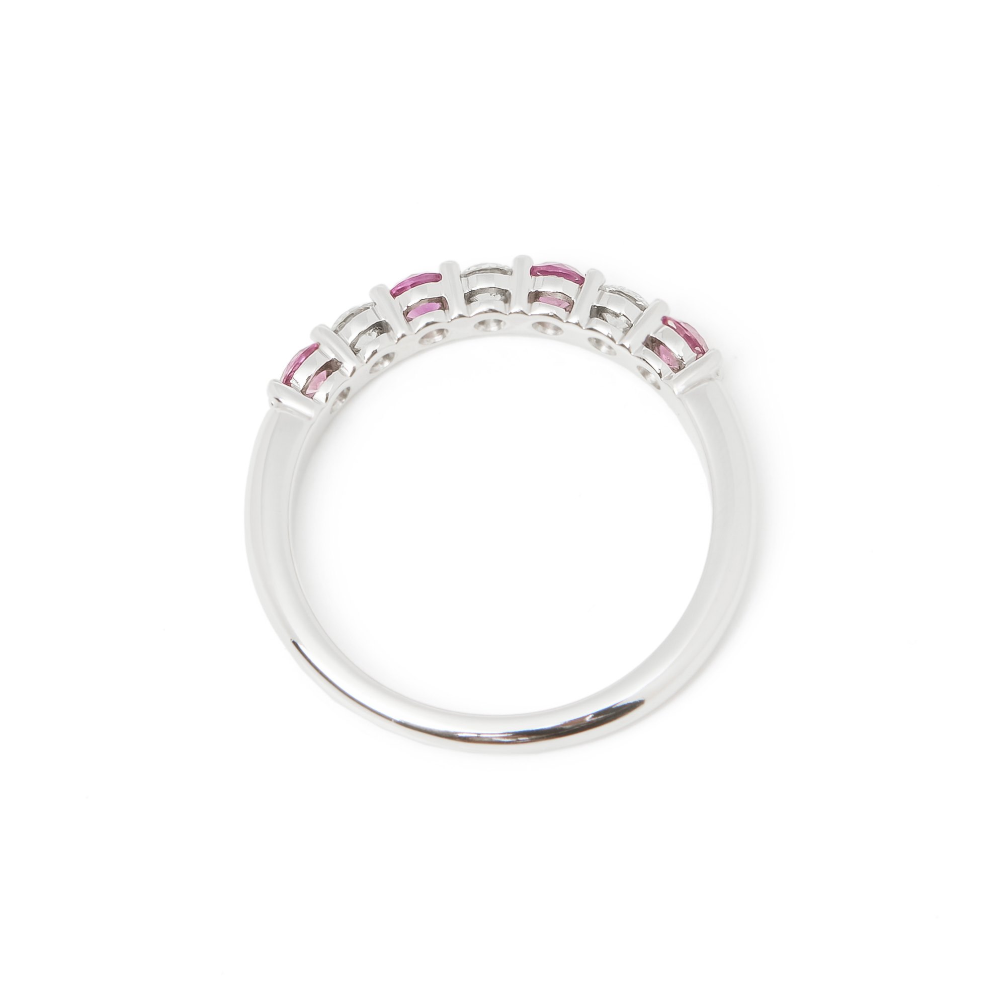 Tiffany & Co. Embrace Pink Sapphire and Diamond Eternity RIng