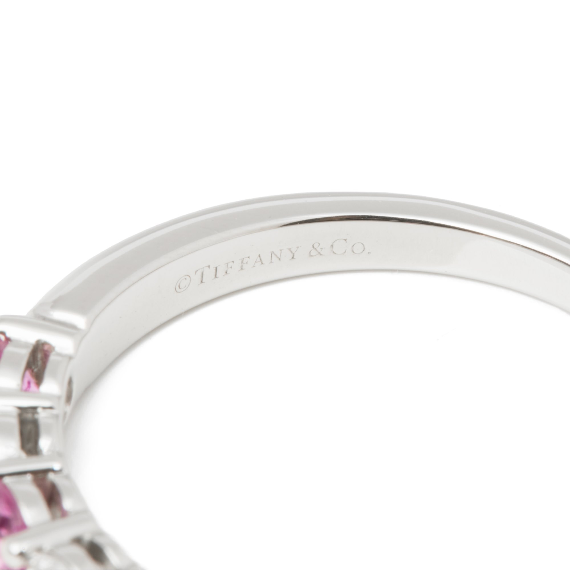 Tiffany & Co. Embrace Pink Sapphire and Diamond Eternity RIng