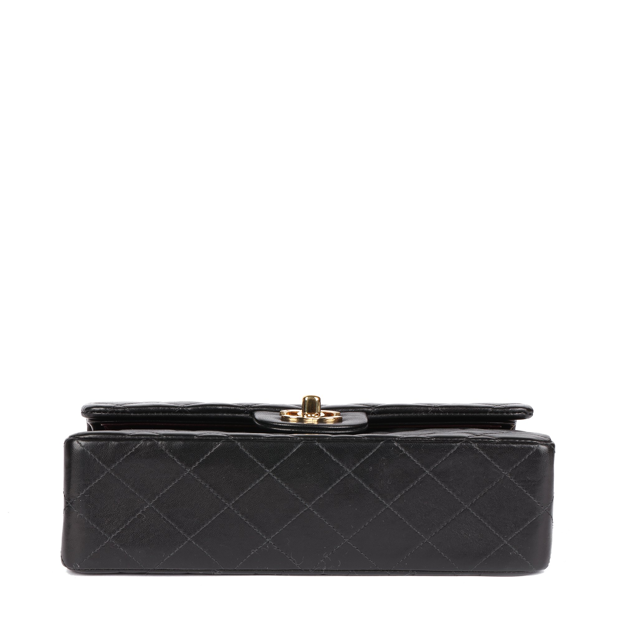 Chanel Black Quilted Lambskin Small Classic Double Flap Bag