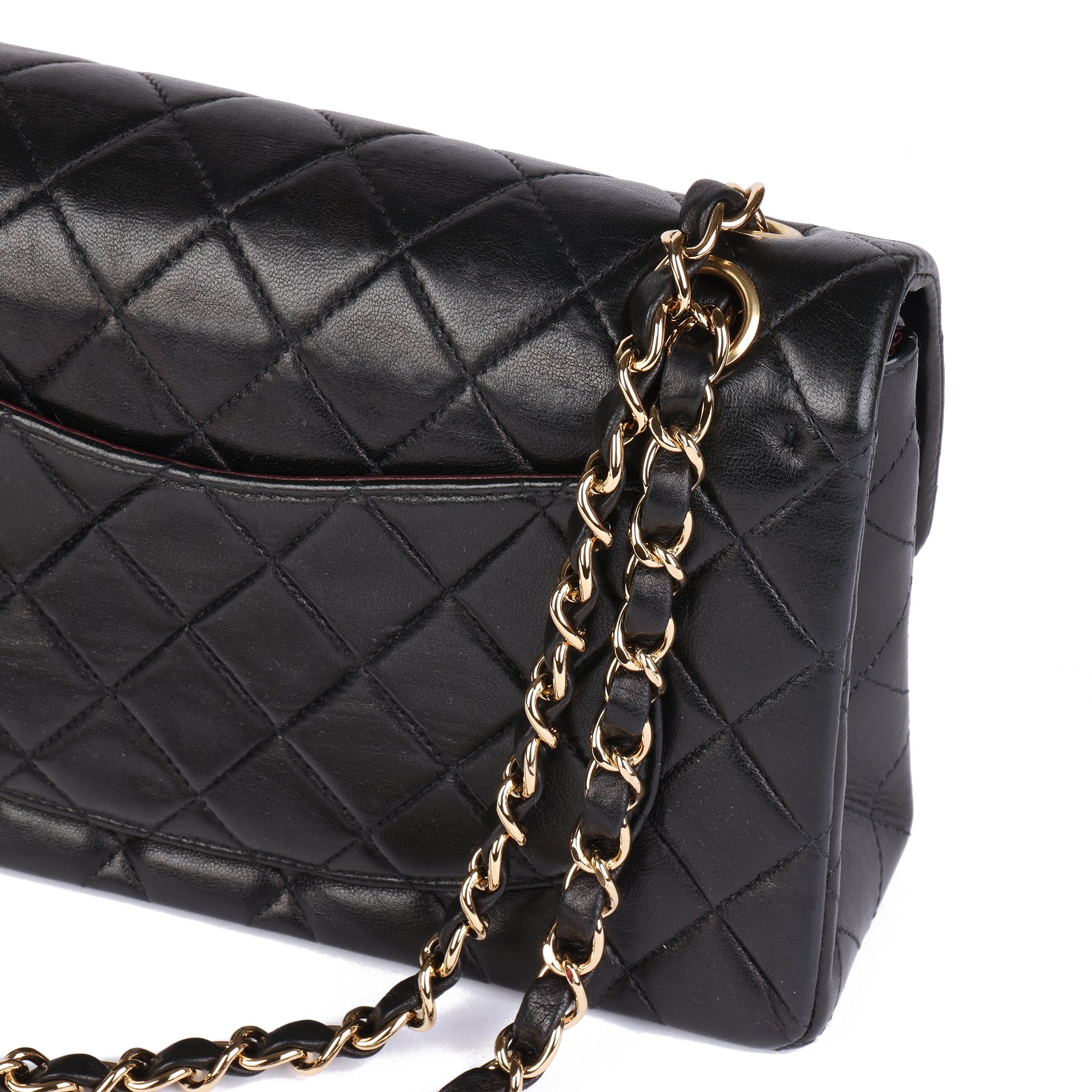 Chanel Black Quilted Lambskin Small Classic Double Flap Bag