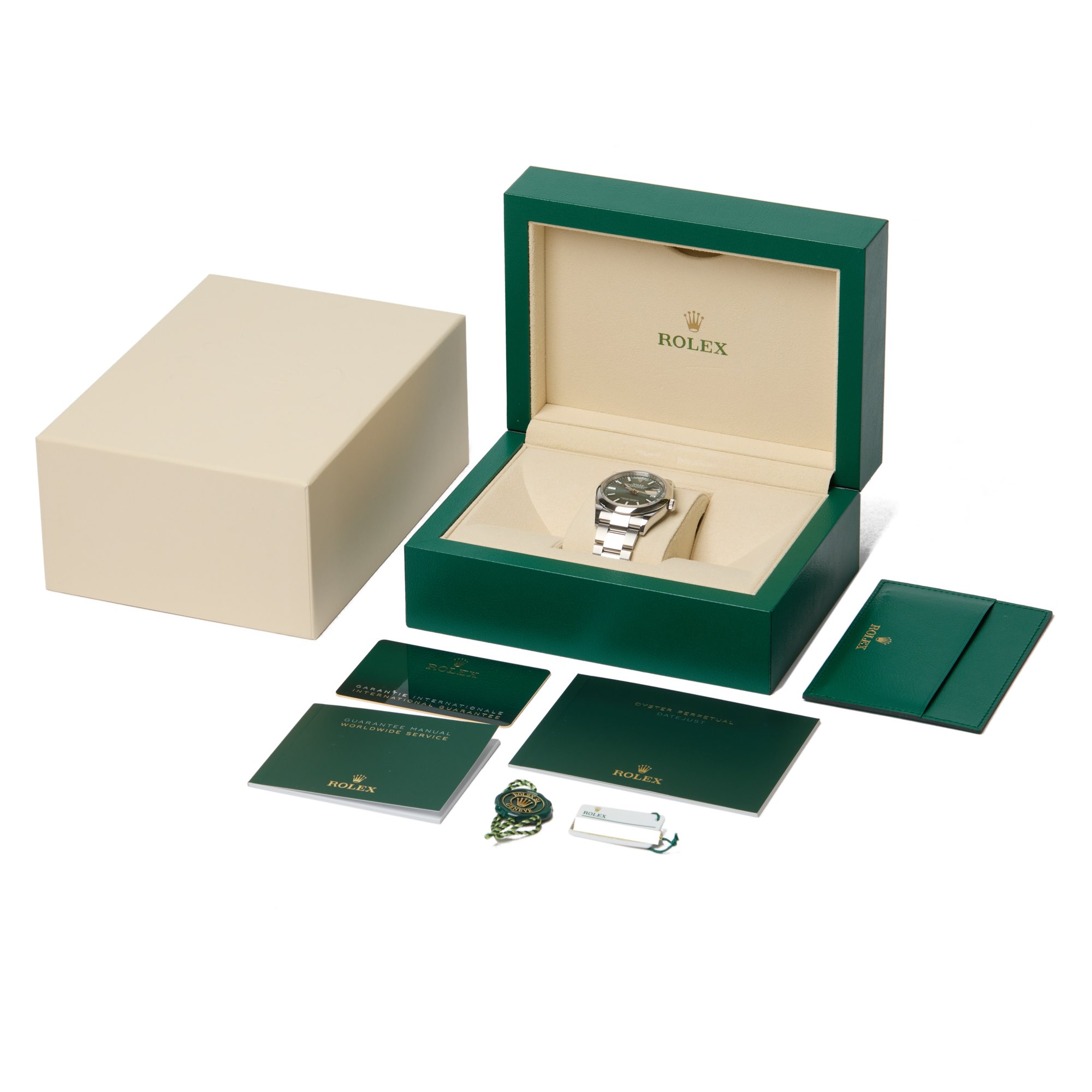 Rolex Datejust 36 Mint Green Roestvrij Staal 126200