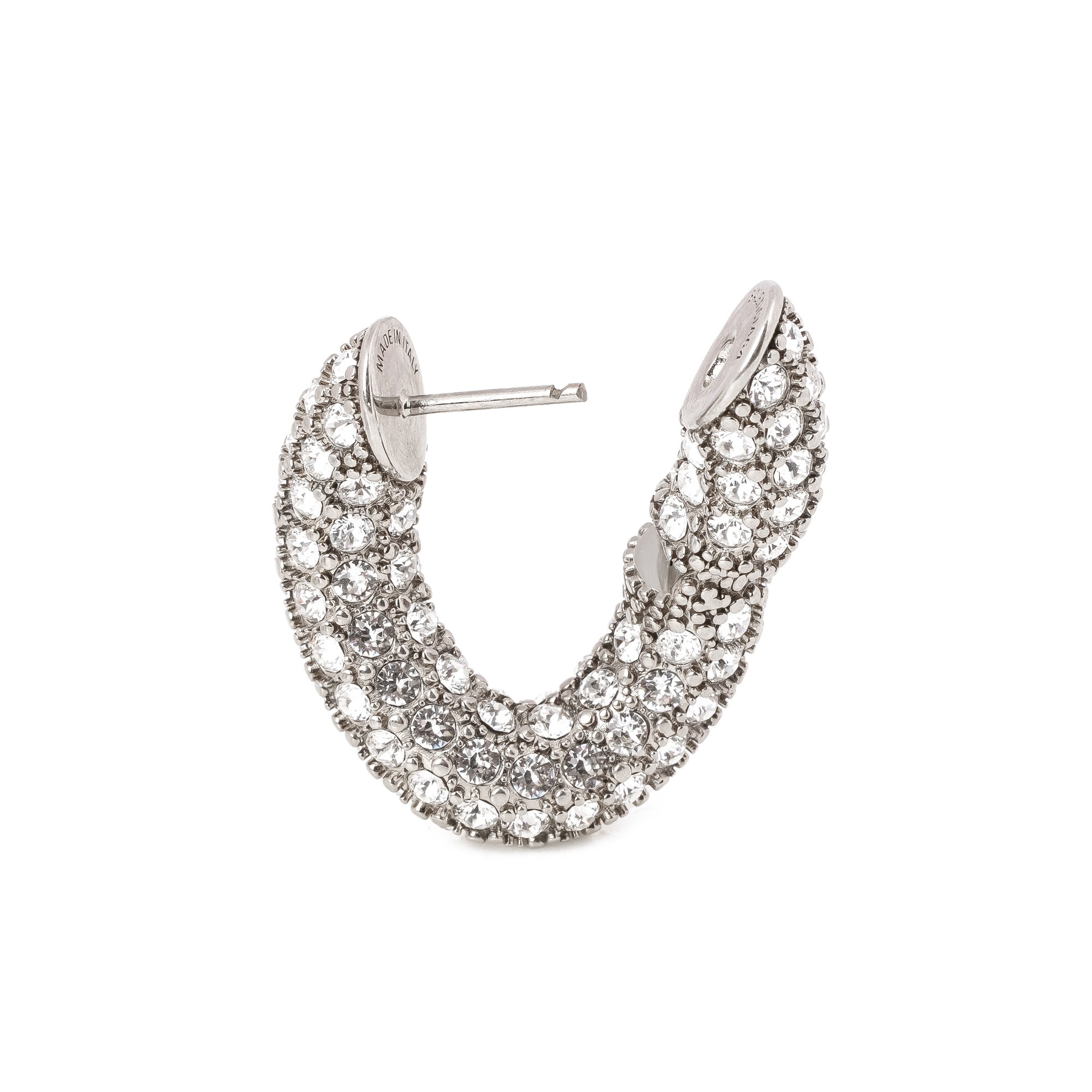 Balenciaga Rhinestone Loop Earrings