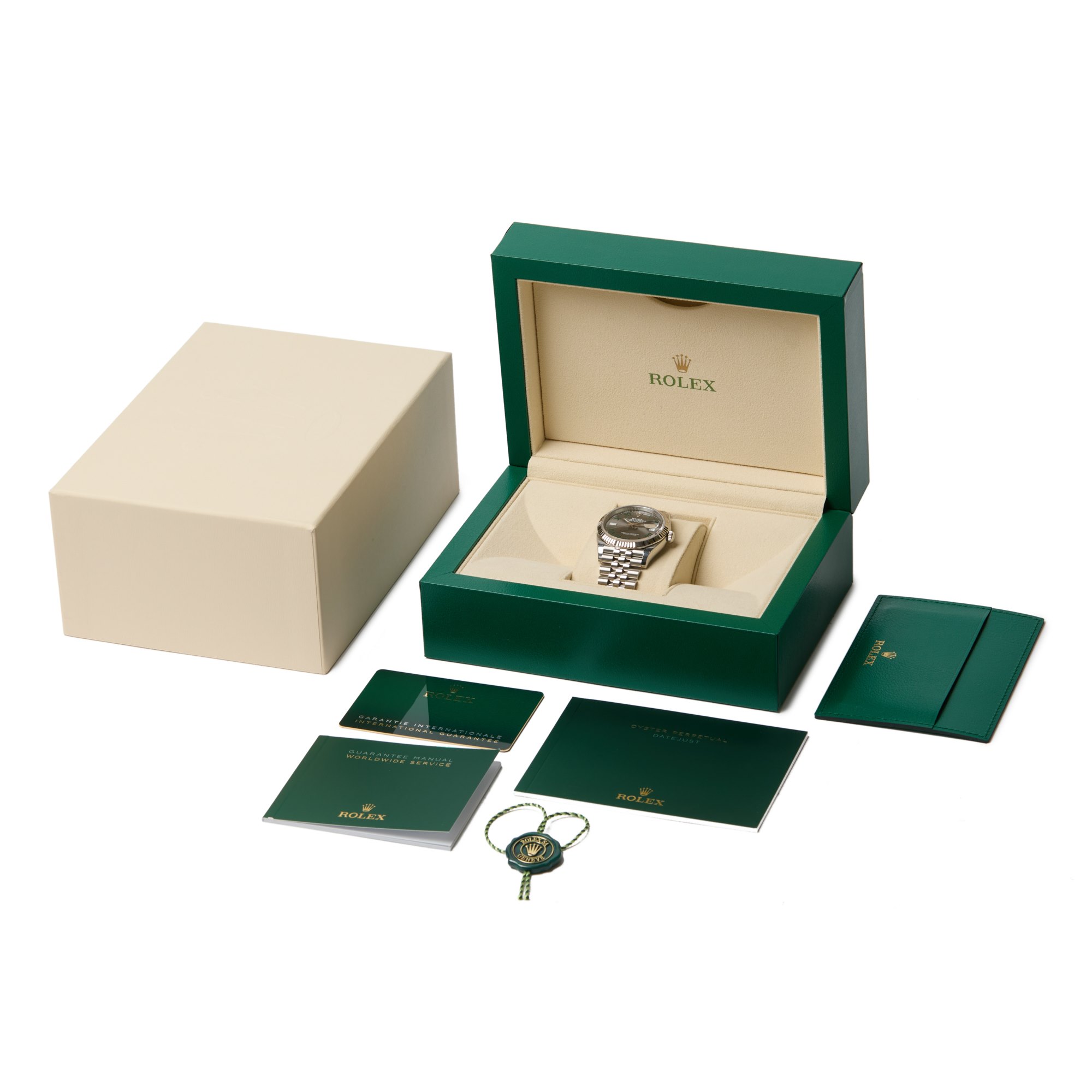 Rolex Datejust 36 Wimbledon White Gold & Stainless Steel 126234