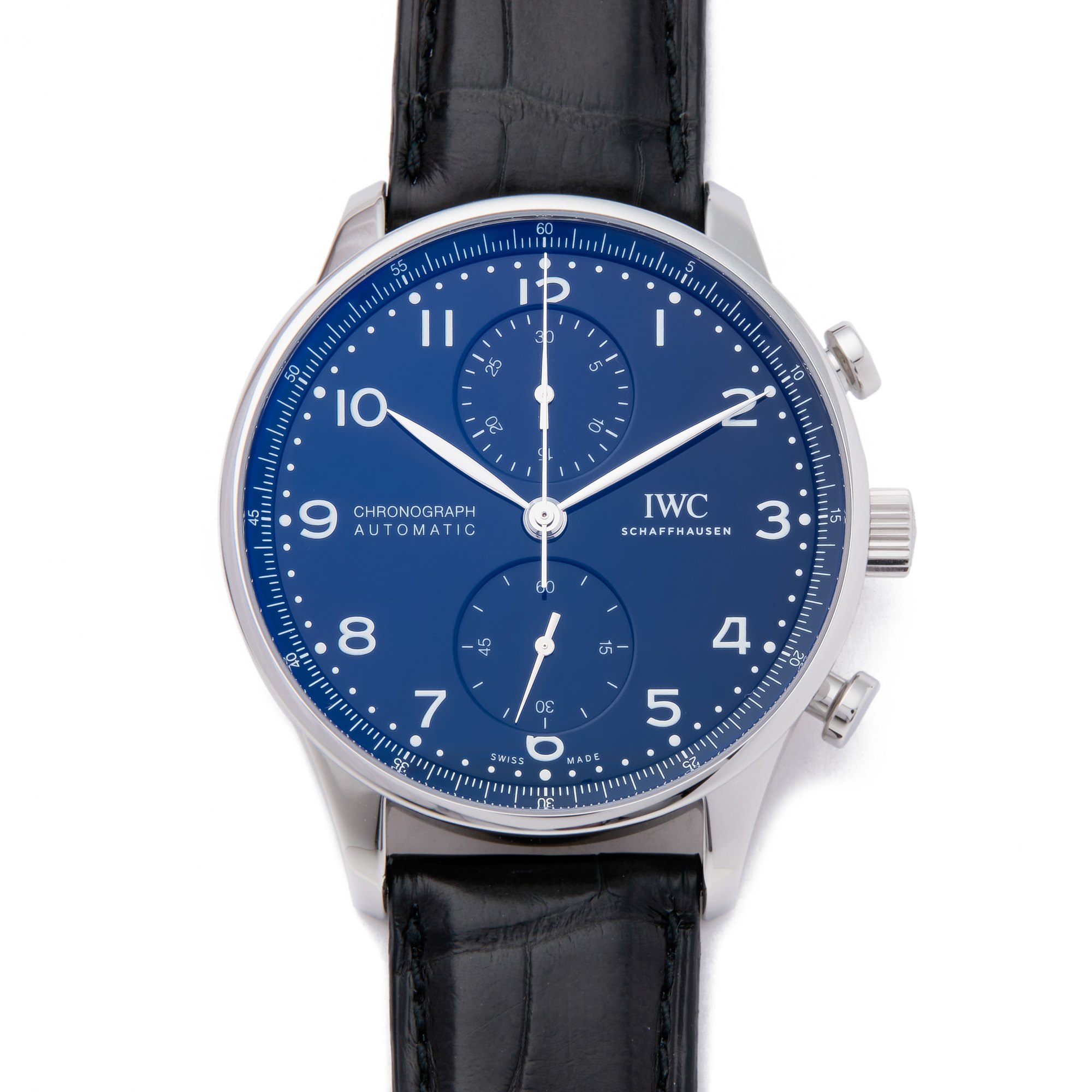 IWC Portuguese Chronograaf Limited Edition Of 2000 Pieces Roestvrij Staal IW371601