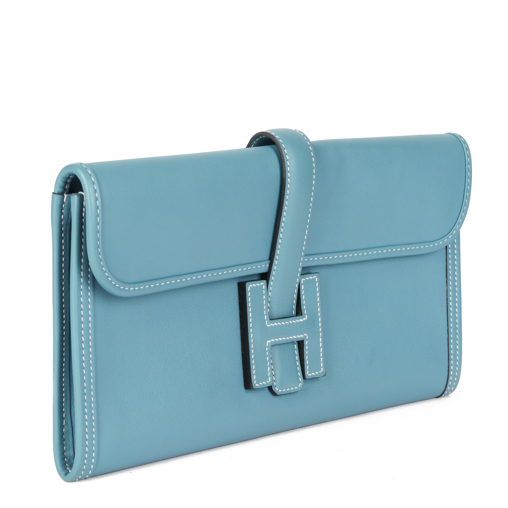 Hermès Blue Jean Swift Leather Jige Elan 29