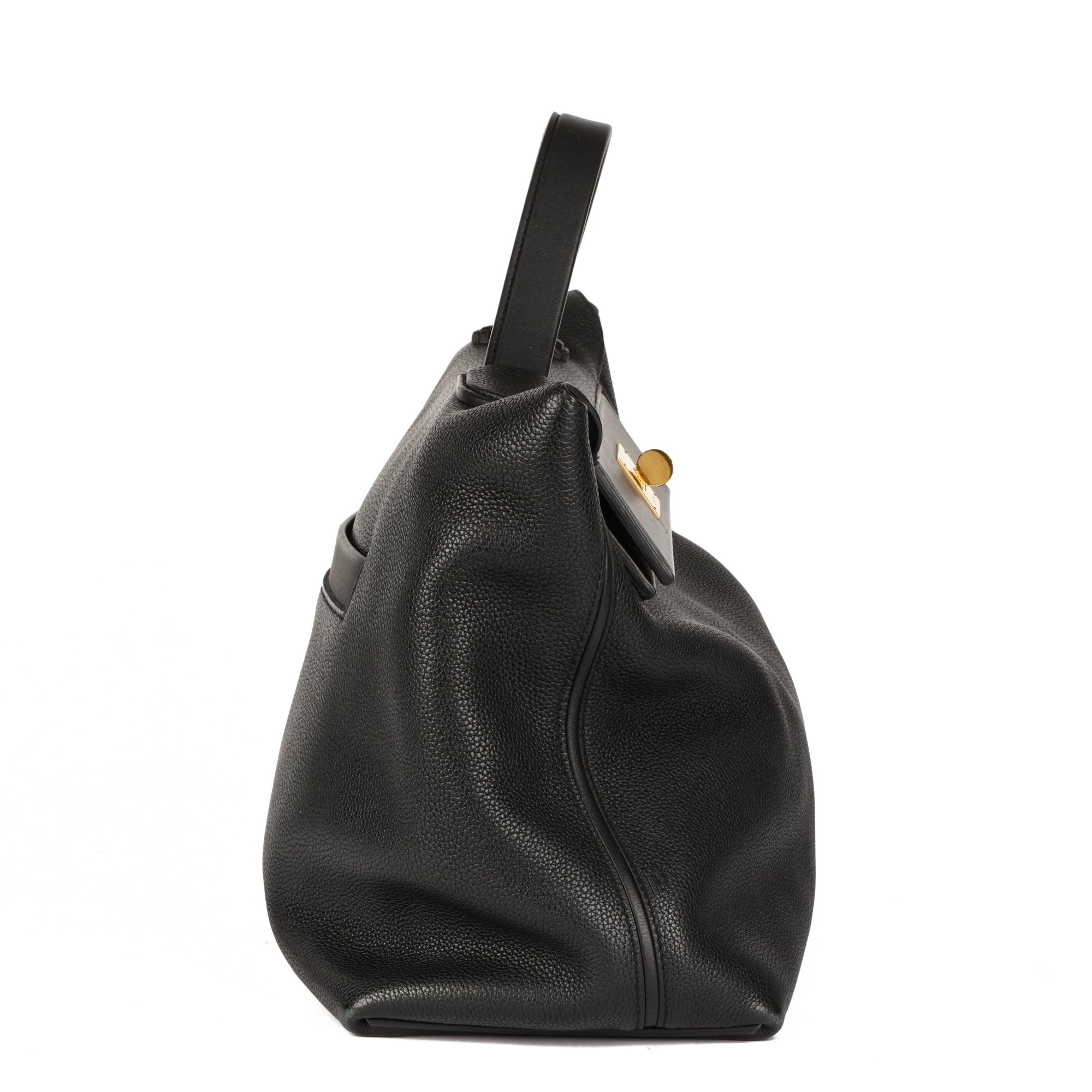 Hermès Black Togo Leather & Swift Leather 24/24 35cm