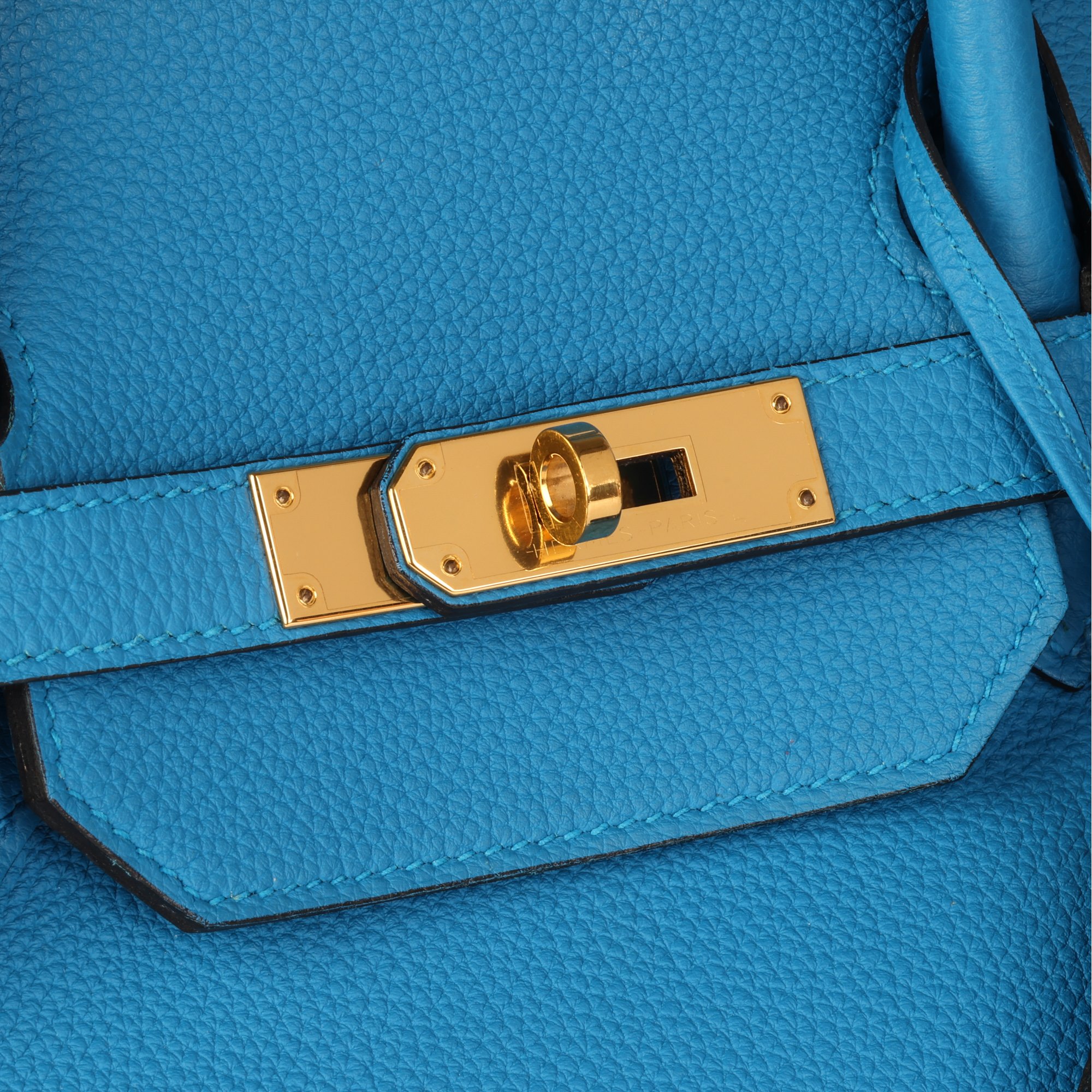 Hermès Blue Zanzibar Togo Leather Birkin 40cm