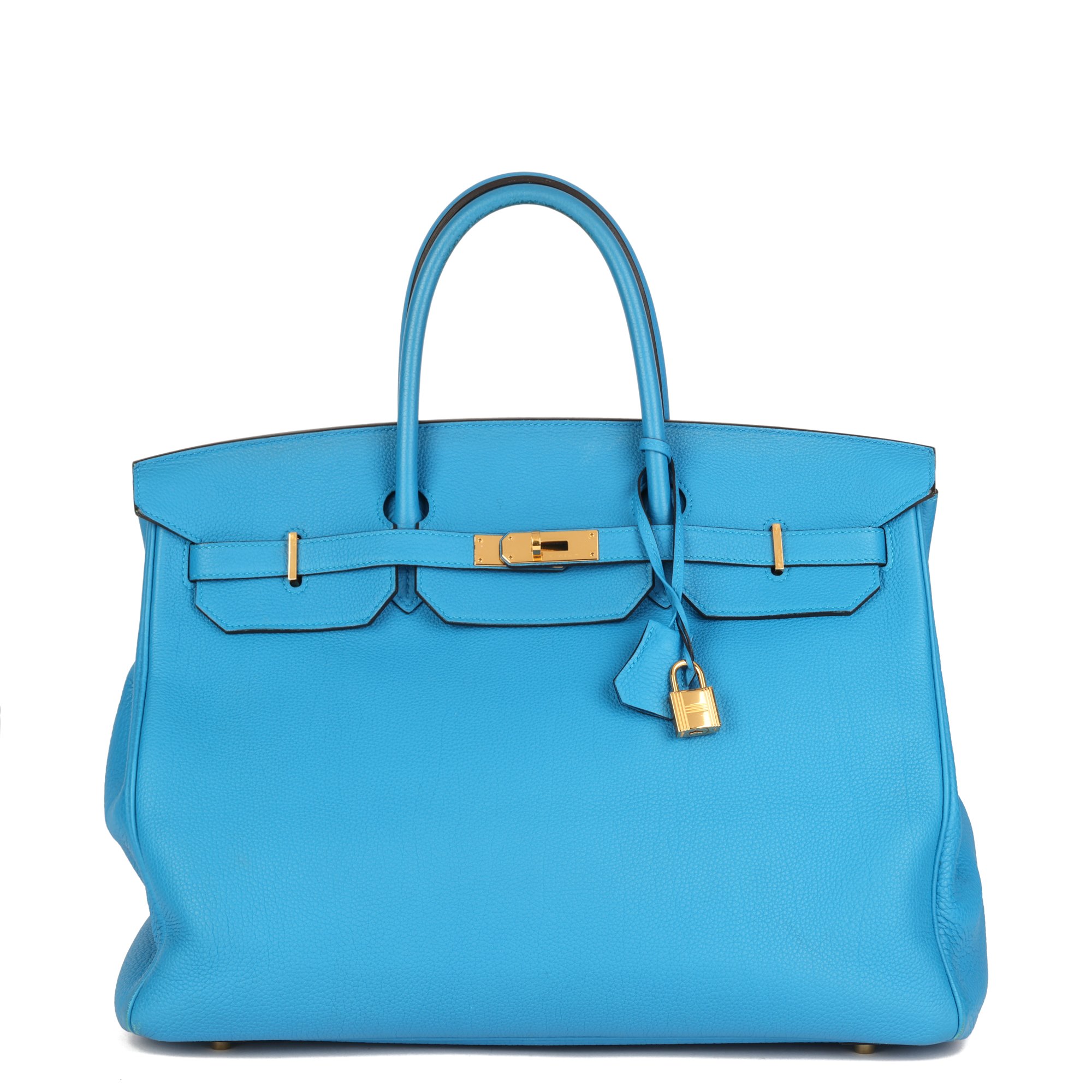 Hermès Blue Zanzibar Togo Leather Birkin 40cm