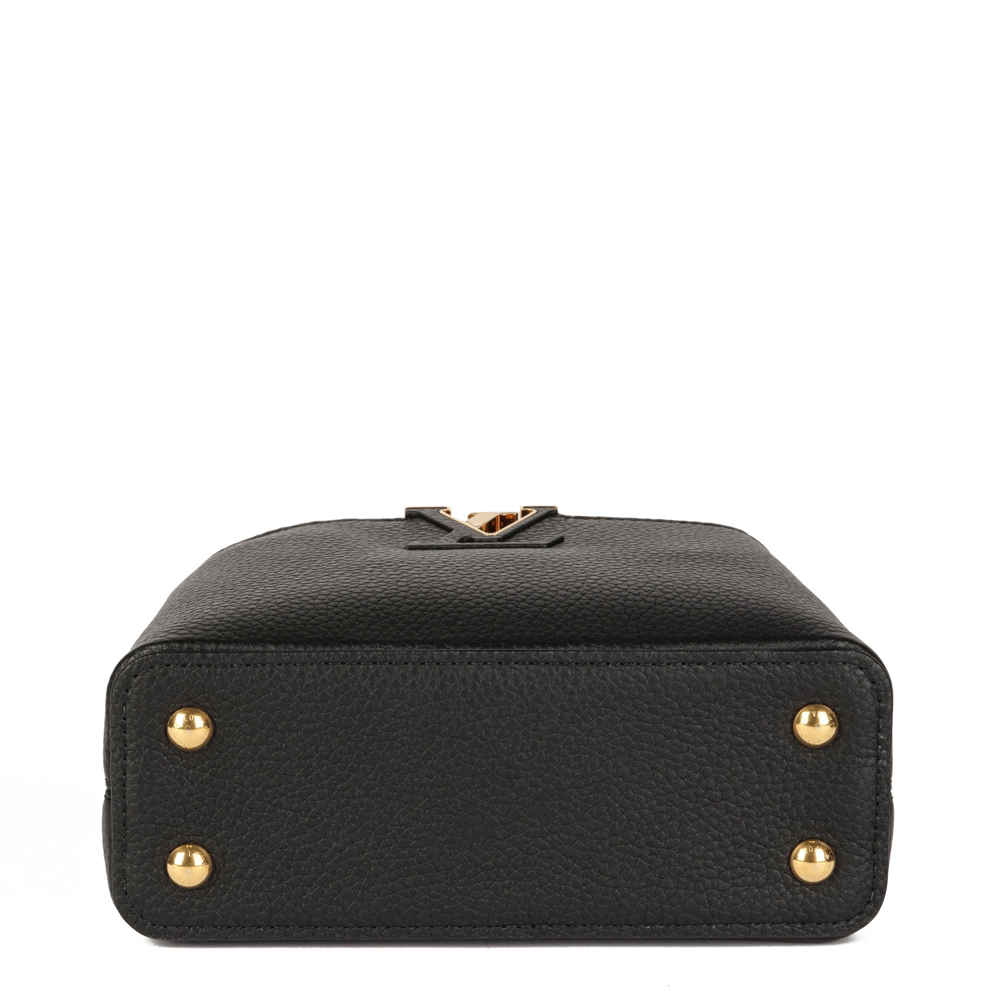 Louis Vuitton Black Taurillon Leather Mini Capucines