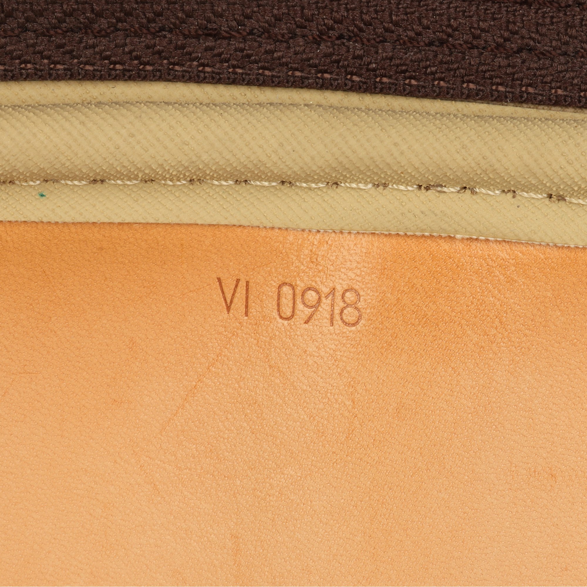 Louis Vuitton Brown Monogram Coated Canvas & Vachetta Leather Vintage Alize 55