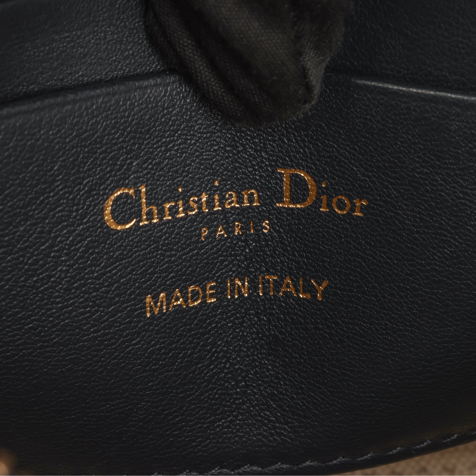 Christian Dior Blue Monogram Canvas & Blue Calfskin Leather Zipped Pouch Clutch