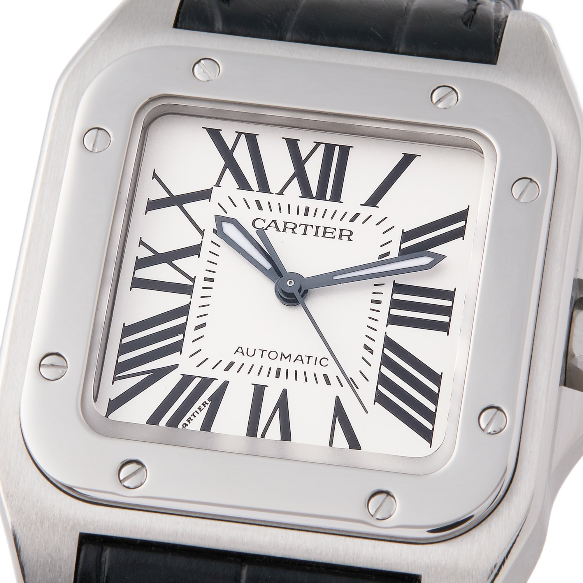 Cartier Santos Mid Size Roestvrij Staal 2878 or W20106X8