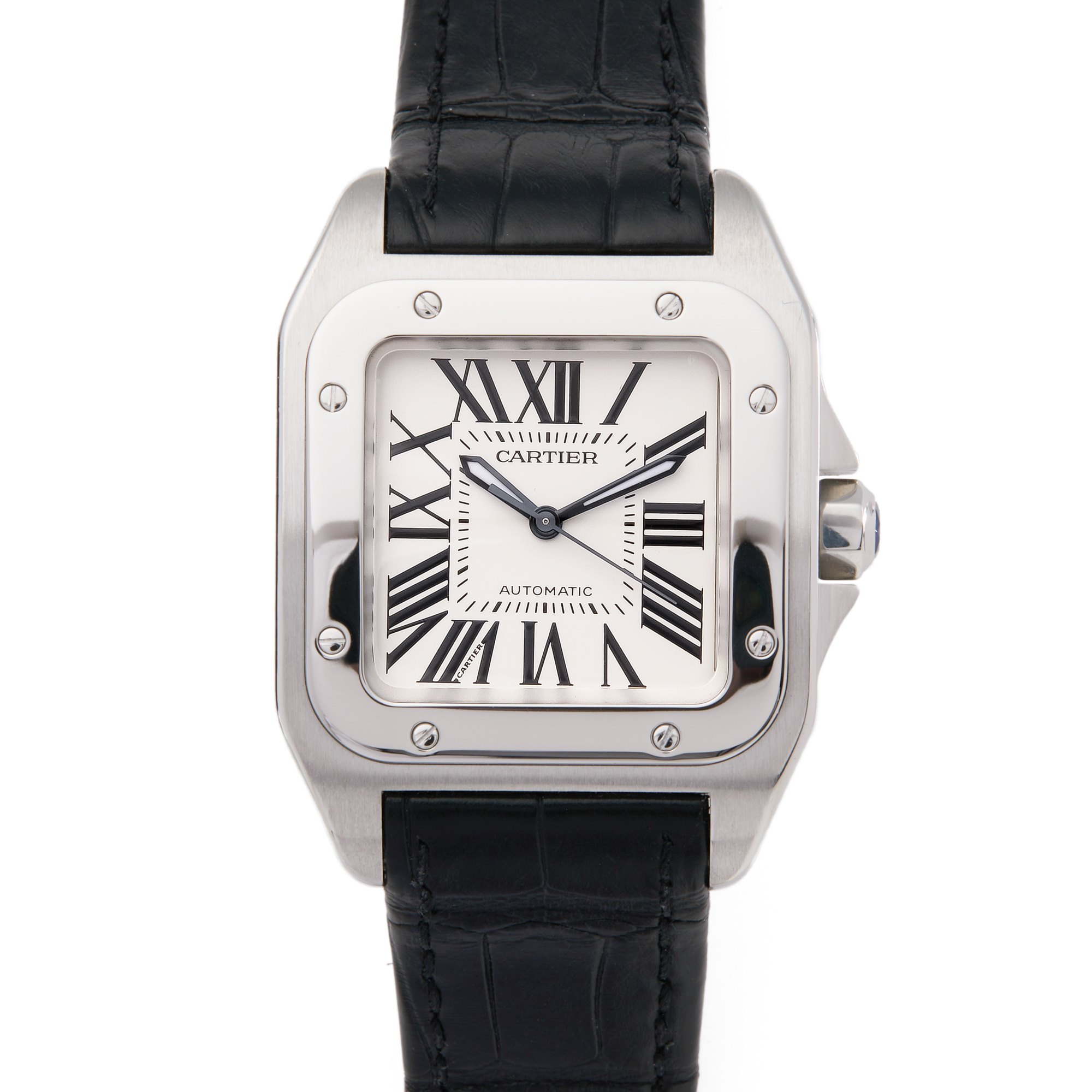 Cartier Santos Mid Size Roestvrij Staal 2878 or W20106X8