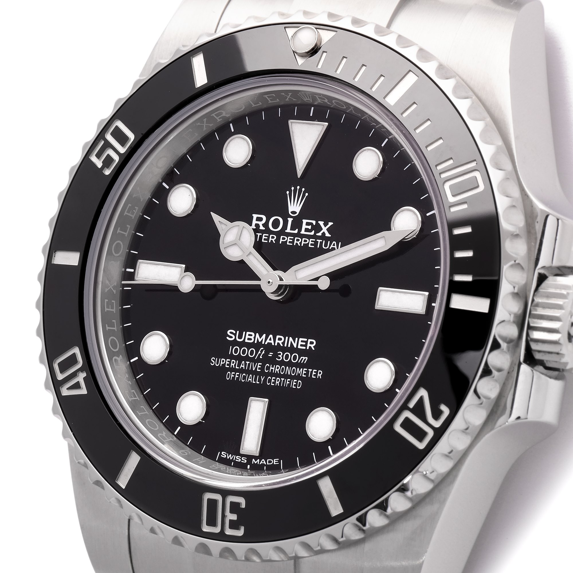 Rolex Submariner Non Date Roestvrij Staal 114060