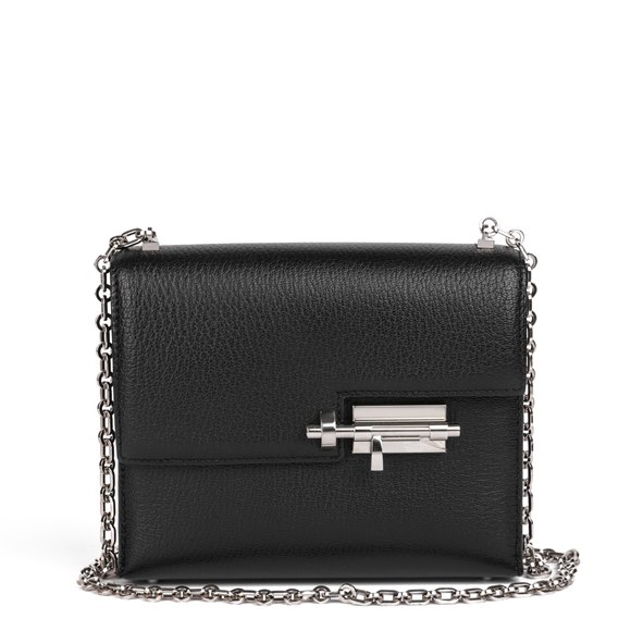 Hermès Black Chevre Leather Verrou Chaine Mini