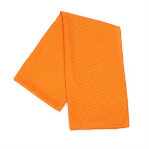 Hermès Orange H Cashmere, Wool & Silk Equip'H 180 Scarf