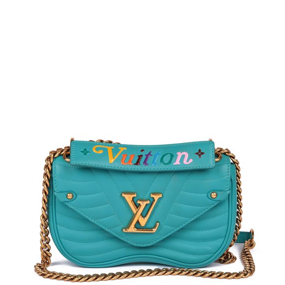 Louis Vuitton Malibu Green Quilted Calfskin Leather New Wave Chain PM