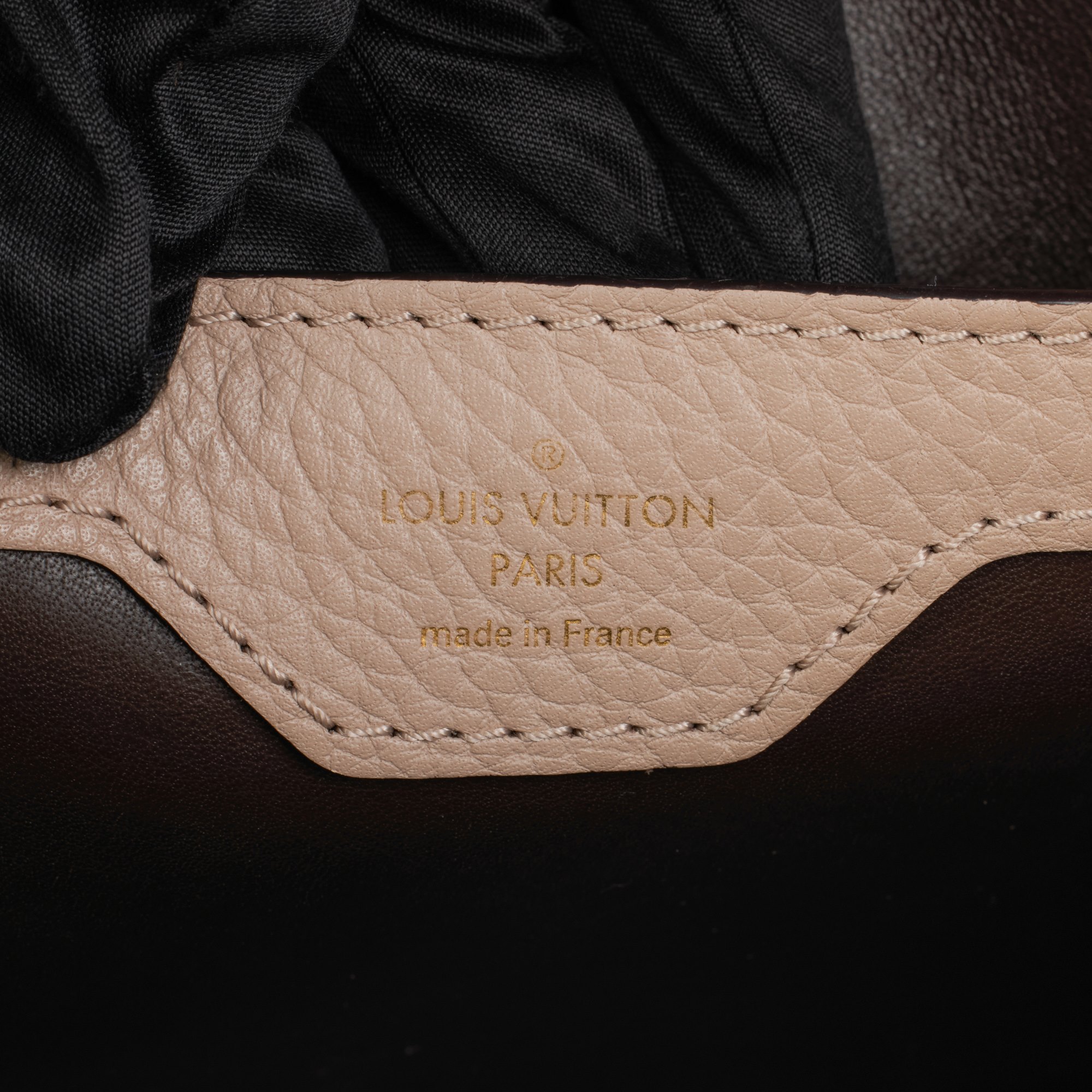 Louis Vuitton Galet Taurillion Leather Capucines BB