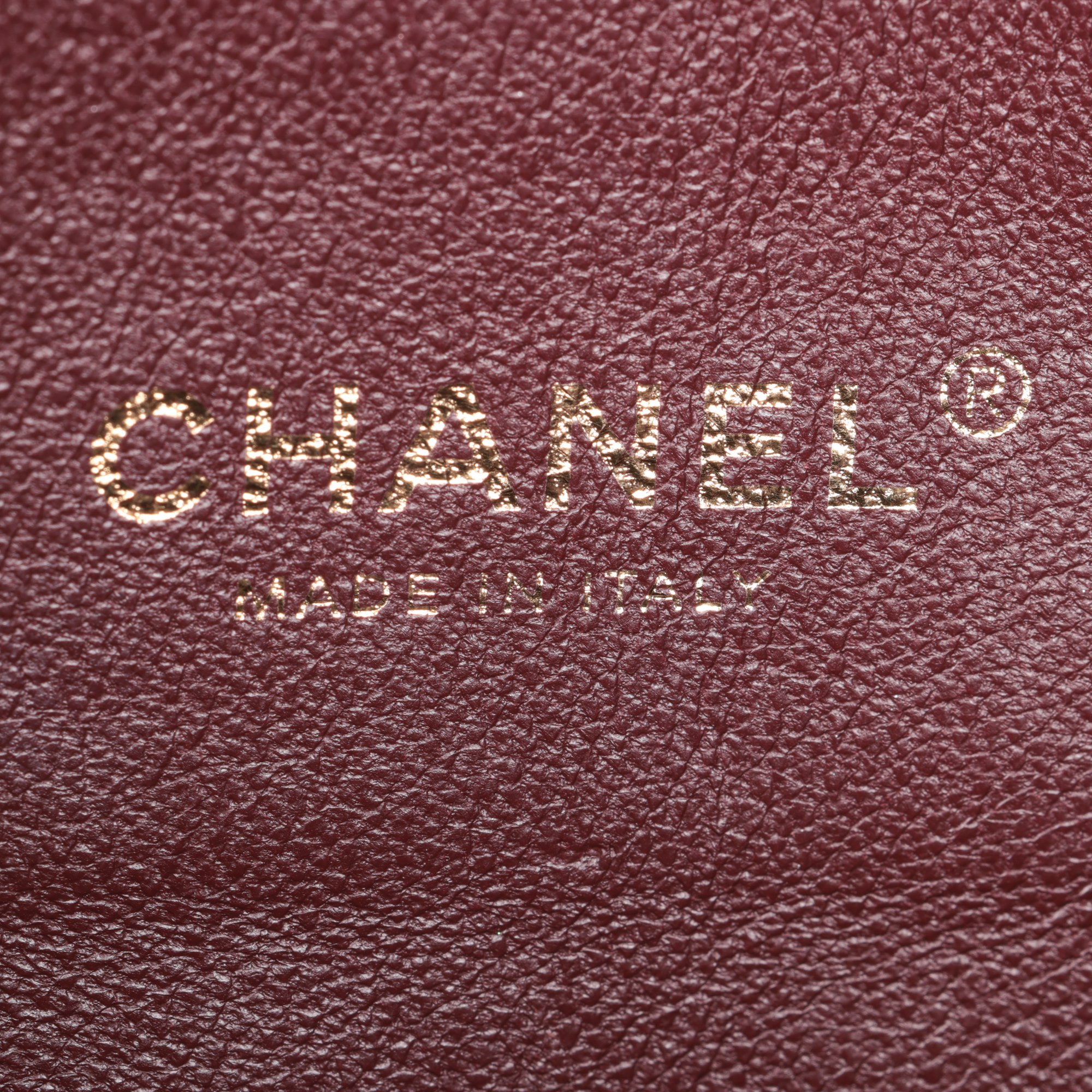 Chanel Black Quilted Caviar Leather Medium Filigree Flap Bag