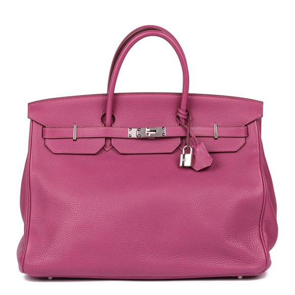 Hermès Tosca Togo Leather Birkin 40cm Retourne