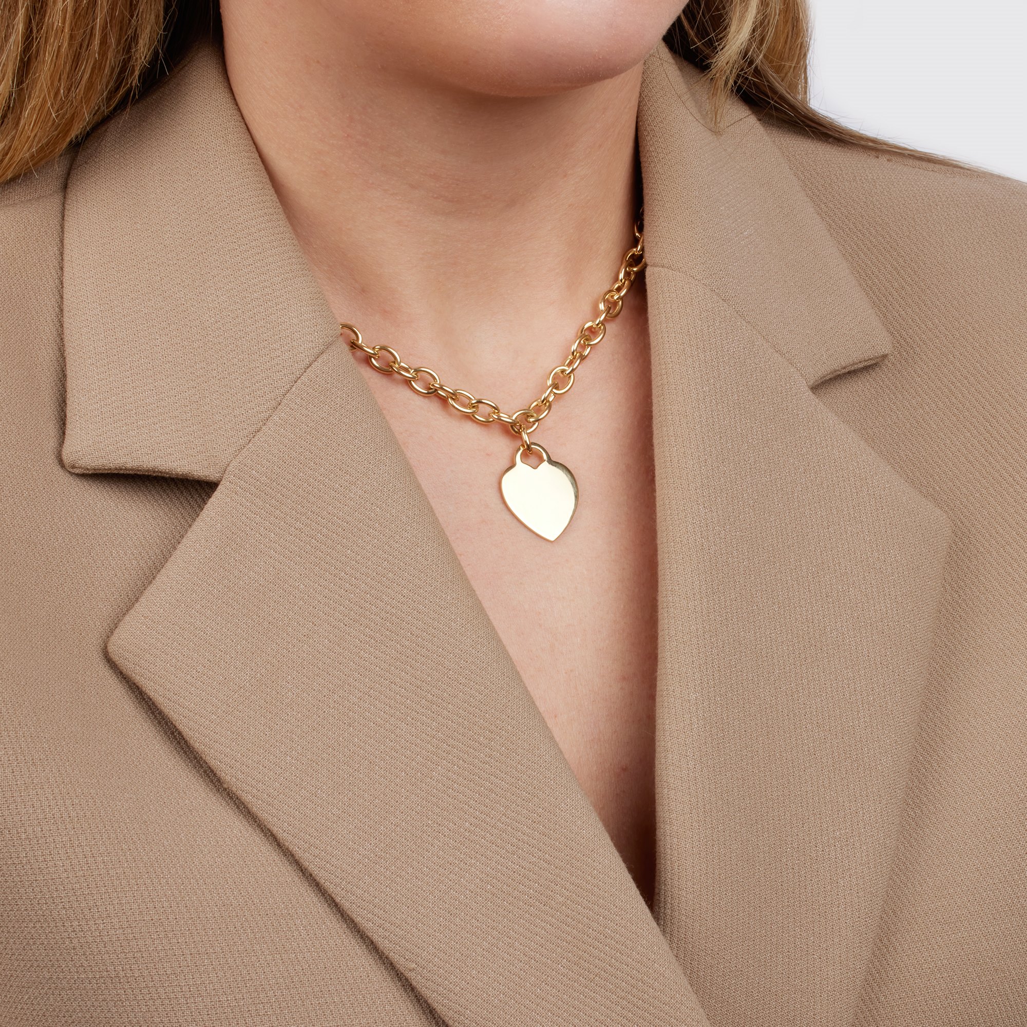 Tiffany & Co. Heart Tag Charm Necklace