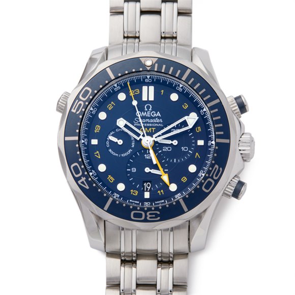 Omega Seamaster Chronograph GMT Stainless Steel - 212.30.44.52.03.001
