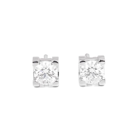 Cartier C de Cartier 0.4ct Diamond Stud Earrings