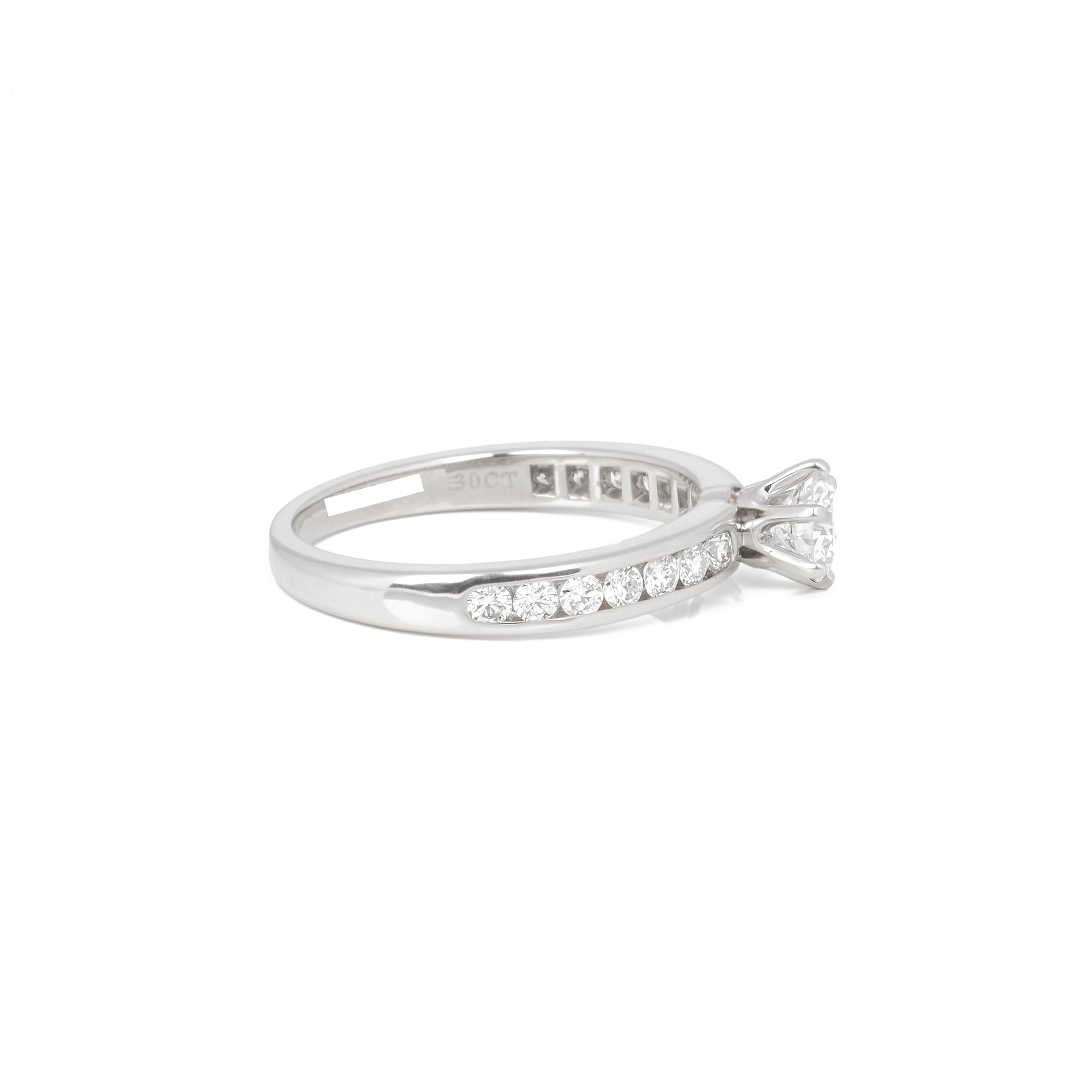 Tiffany & Co. Round Brilliant 0.30ct Solitaire Diamond Band Ring