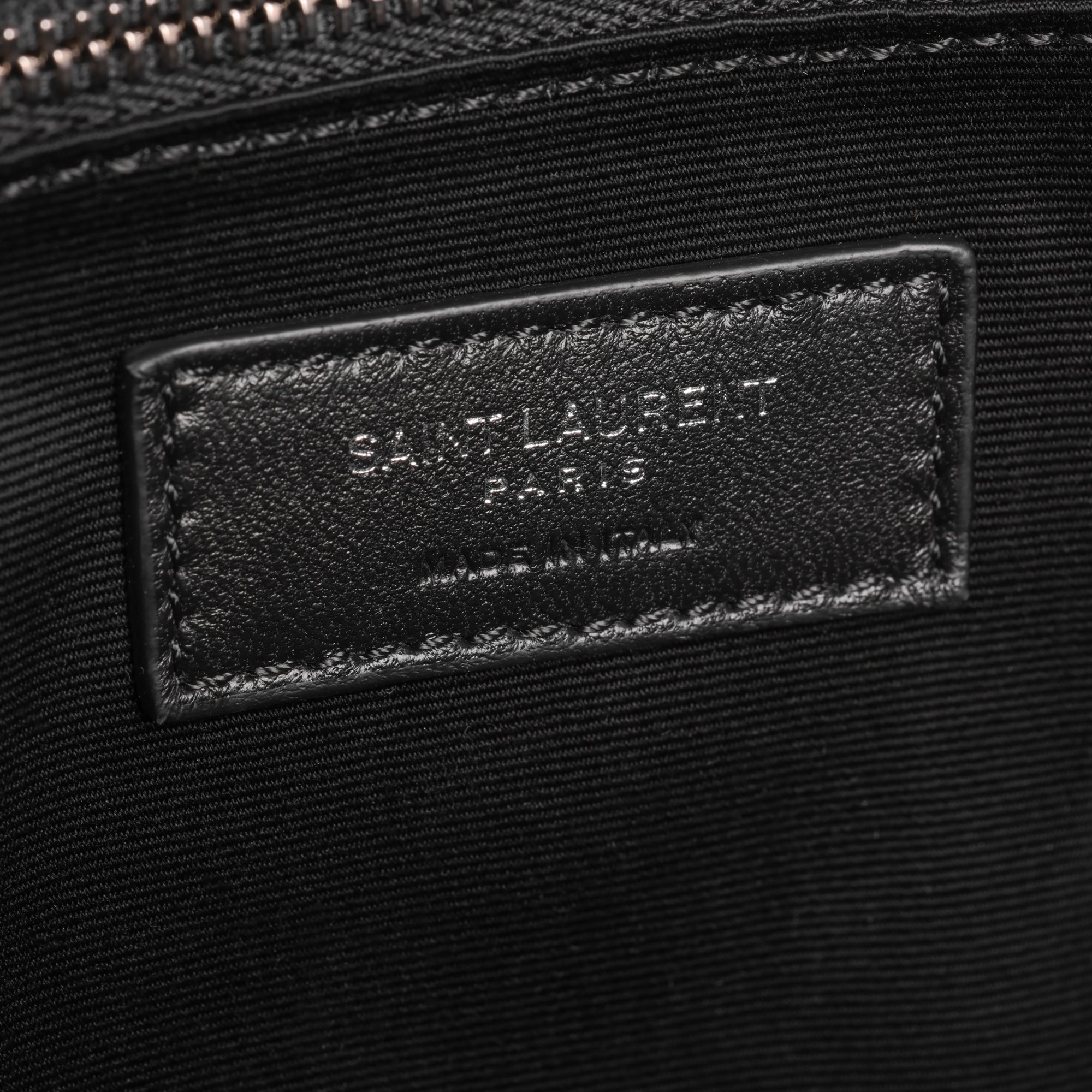 Saint Laurent Black Y Quilted Calfskin Leather Medium Loulou
