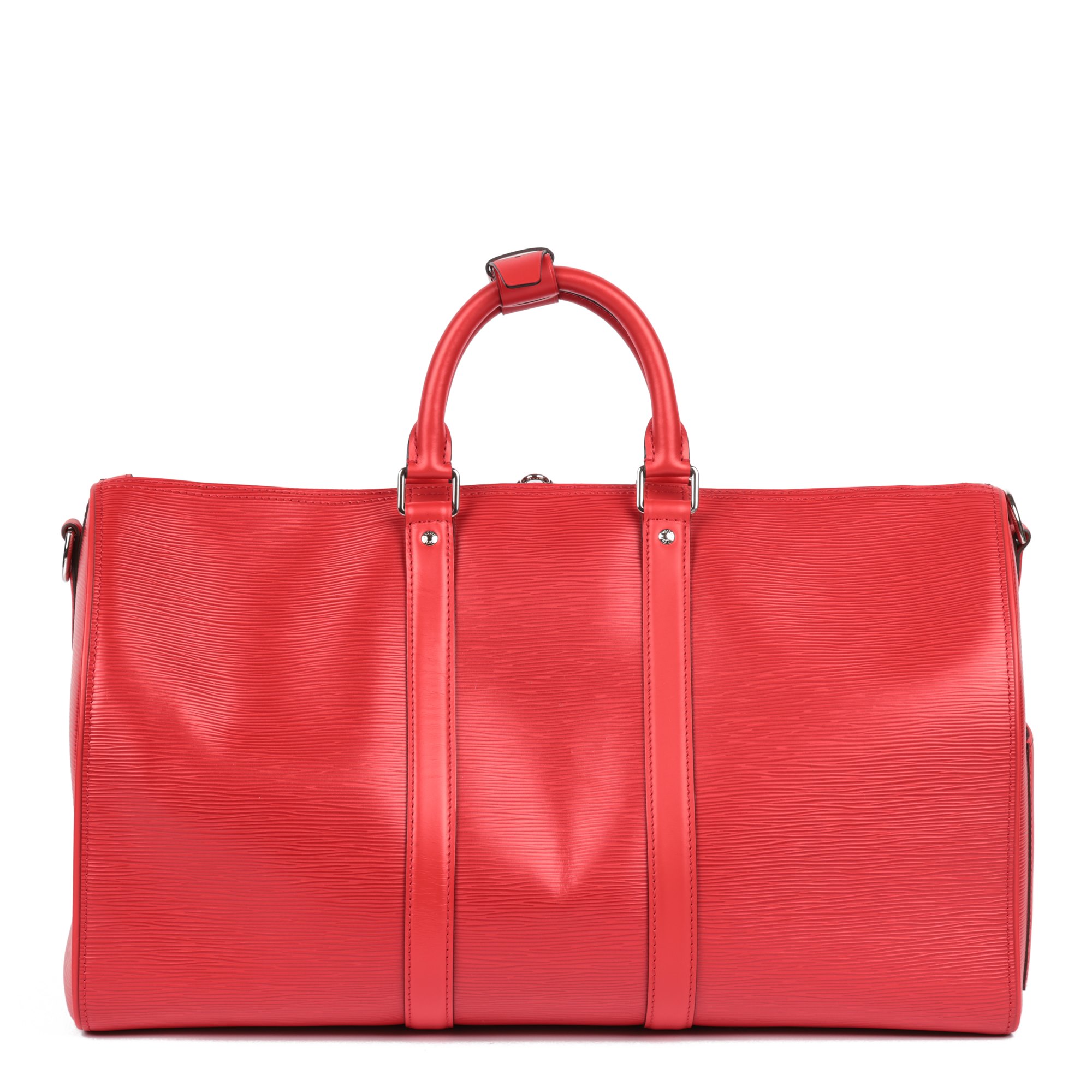 Louis Vuitton X Supreme Red Epi Leather Keepall 45cm Bandouliere