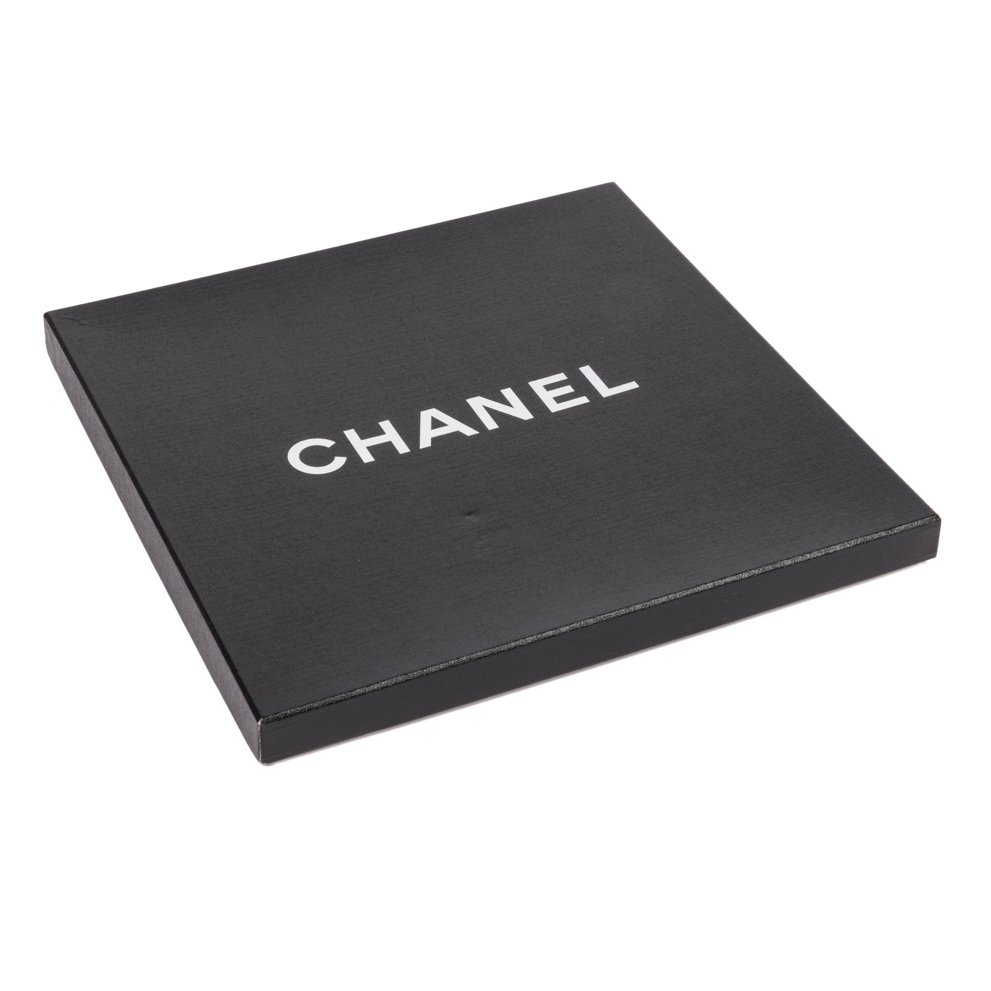 Chanel Grey, White, Teal, Pink & Coral Silk Carmellia Scarf