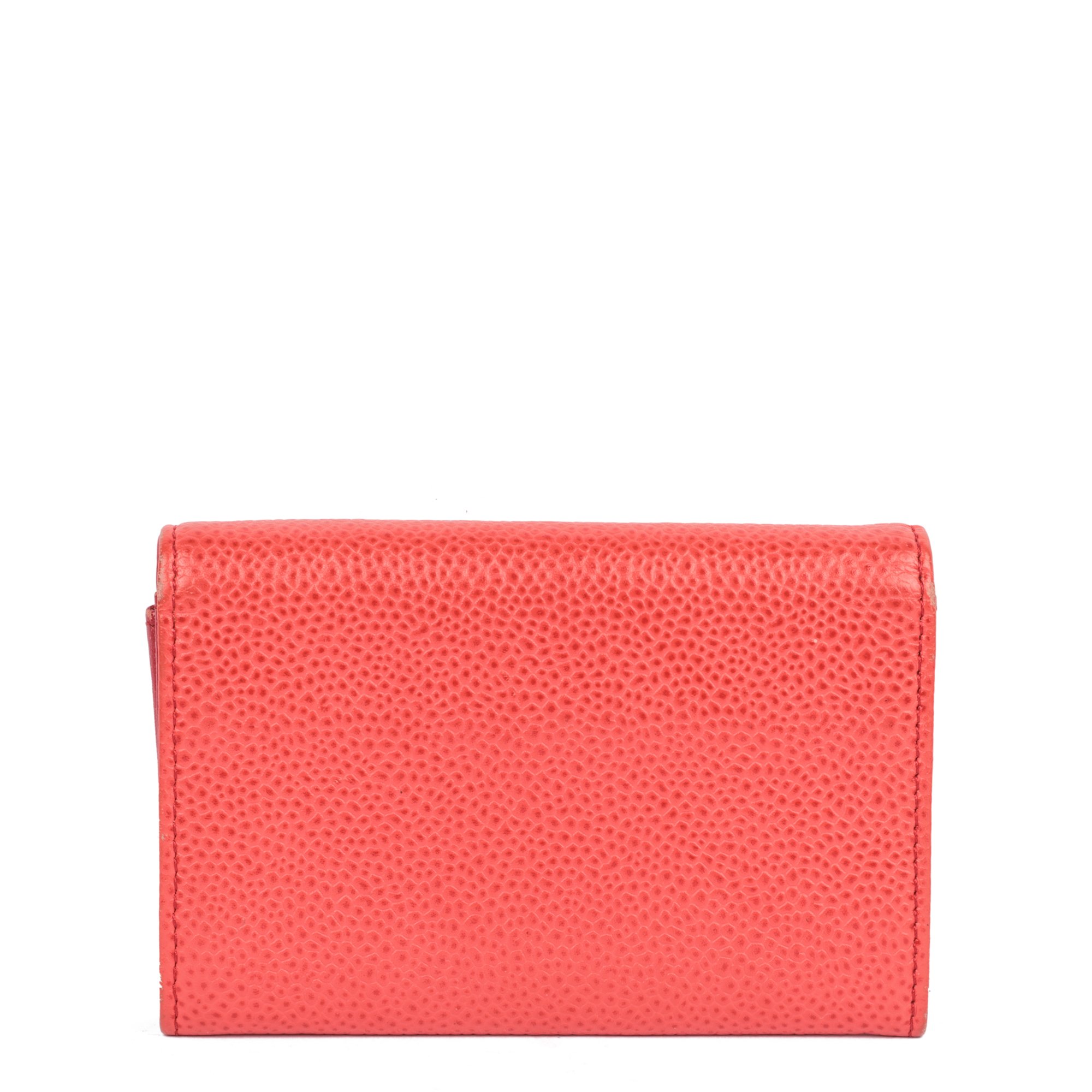 Chanel Red Caviar Leather Timeless Coin Purse