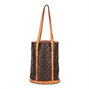 Louis Vuitton Brown Monogram Coated Canvas & Vachetta Leather Bucket Bag