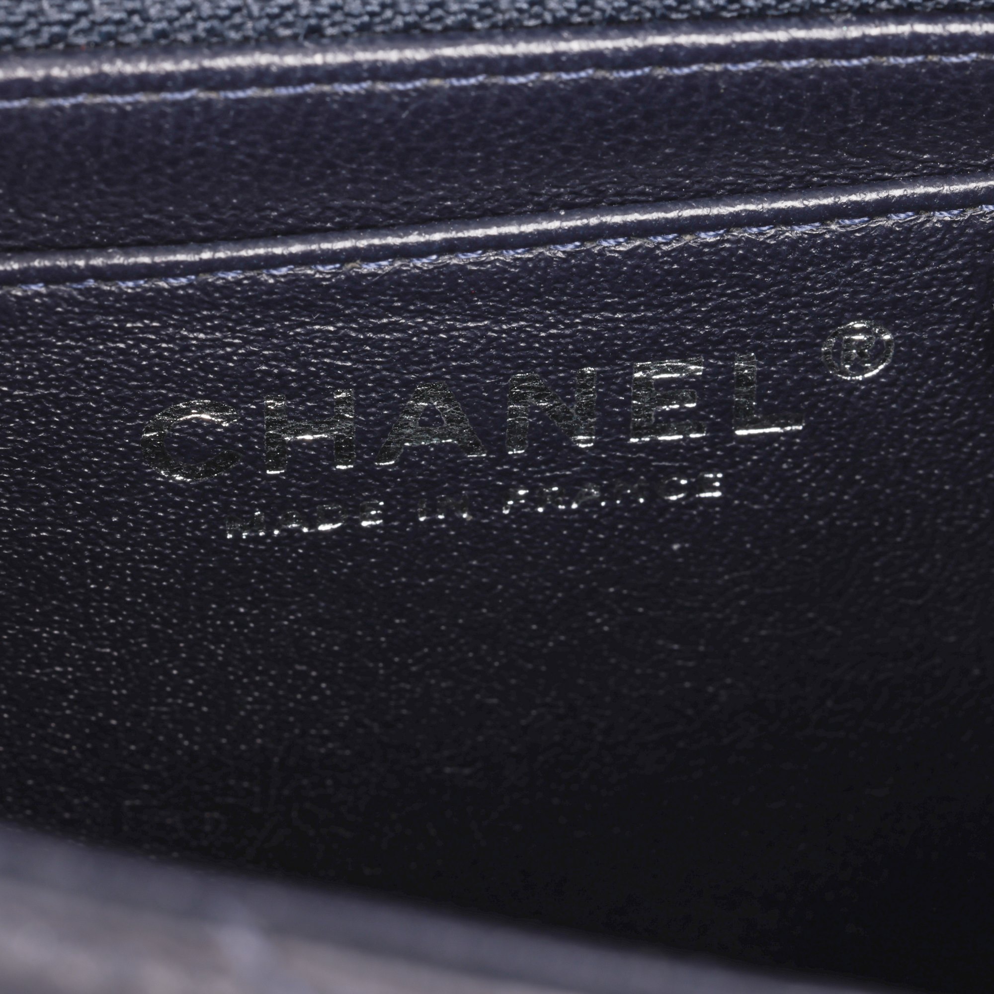 Chanel Navy Quilted Lambskin Square Mini Flap Bag