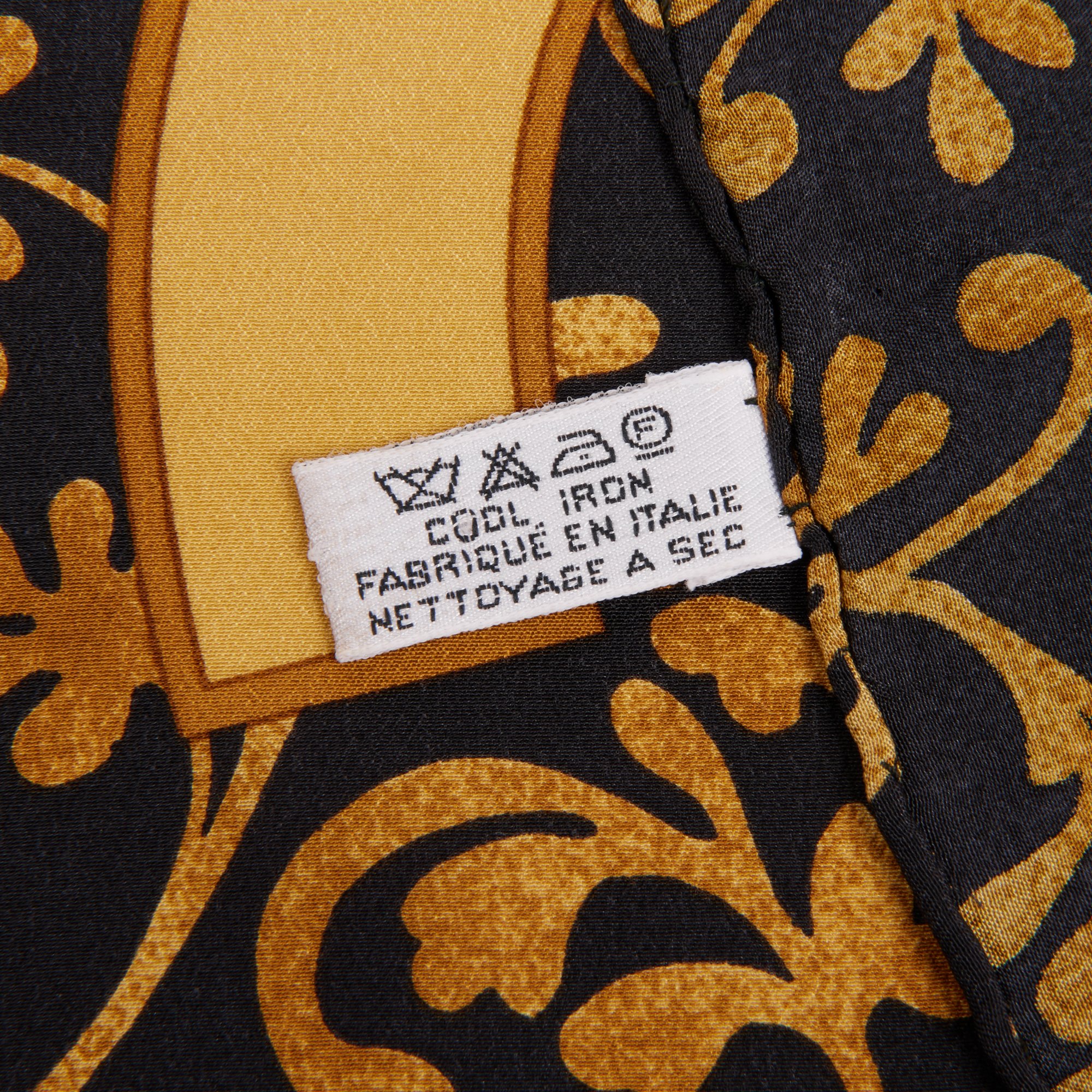 Chanel Gold Vintage CC Silk Scarf