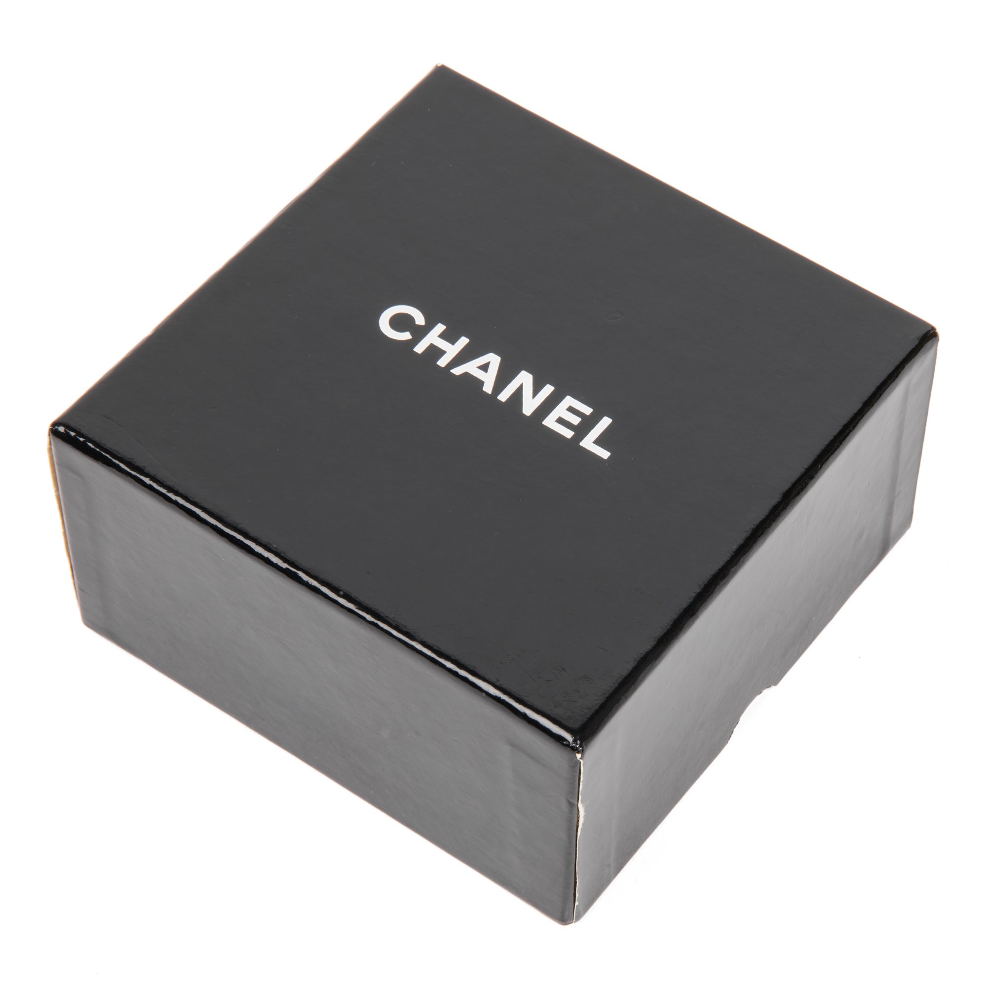 Chanel Black Lambskin Leather Vintage Chain Belt