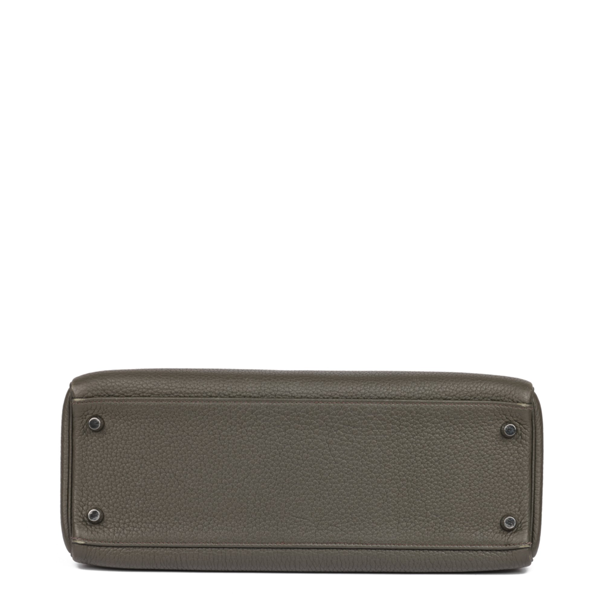 Hermès Olive Togo Leather Kelly 32cm Retourne