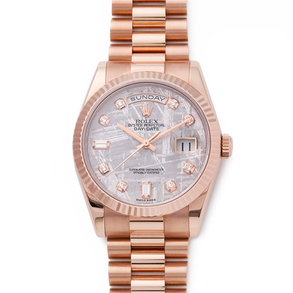 Rolex Day-Date Meteorite Dial Rose Gold - 118235F