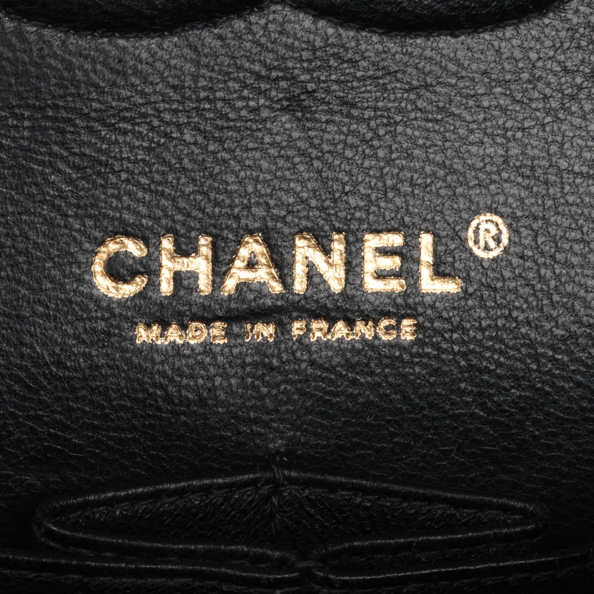 Chanel Black Quilted Caviar Leather Vintage Classic Double Flap Bag