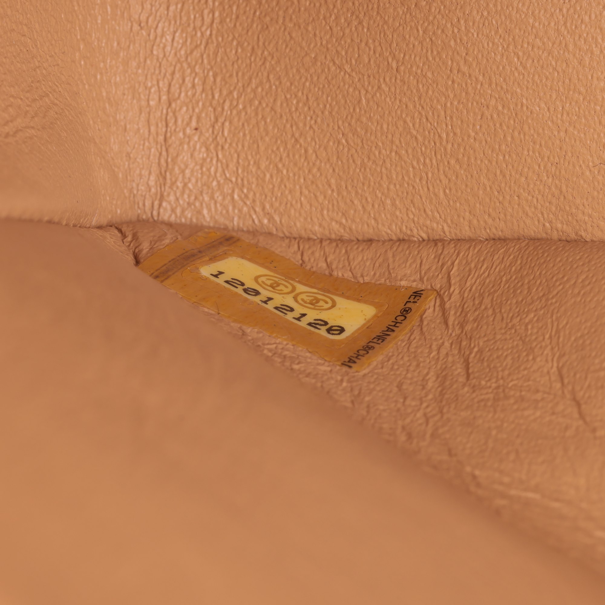 Chanel Beige Quilted Caviar Leather Classic Double Flap Bag