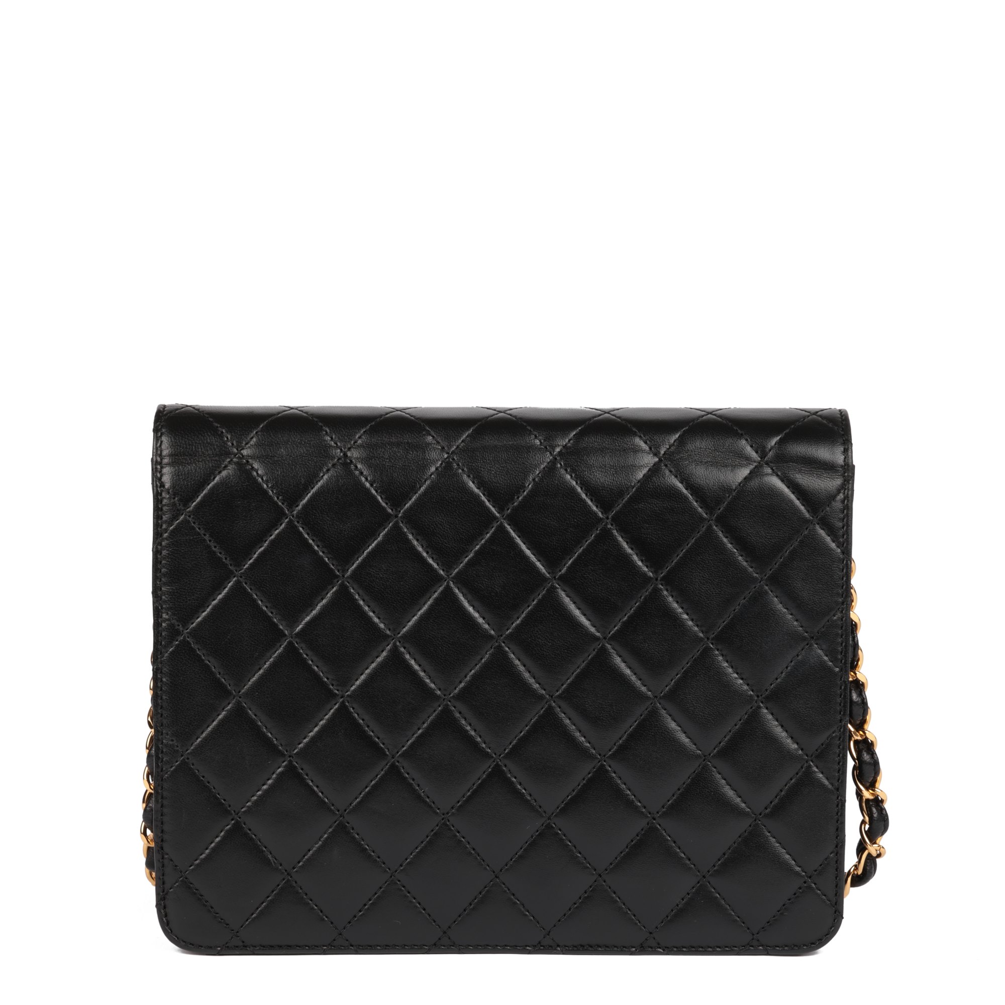 Chanel Black Quilted Lambskin Vintage Small Classic Single Flap Bag