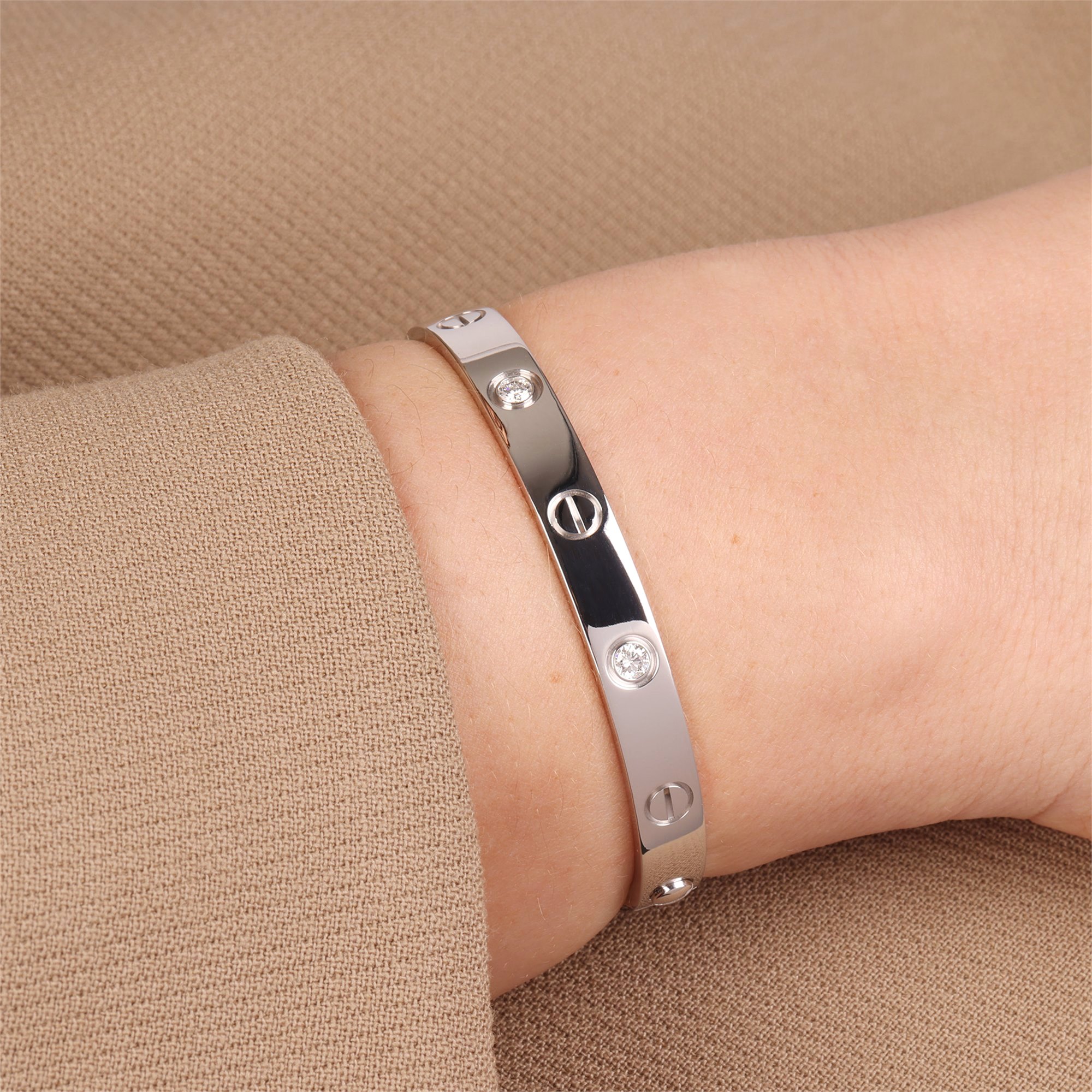 Cartier Love 4 Diamond Bangle